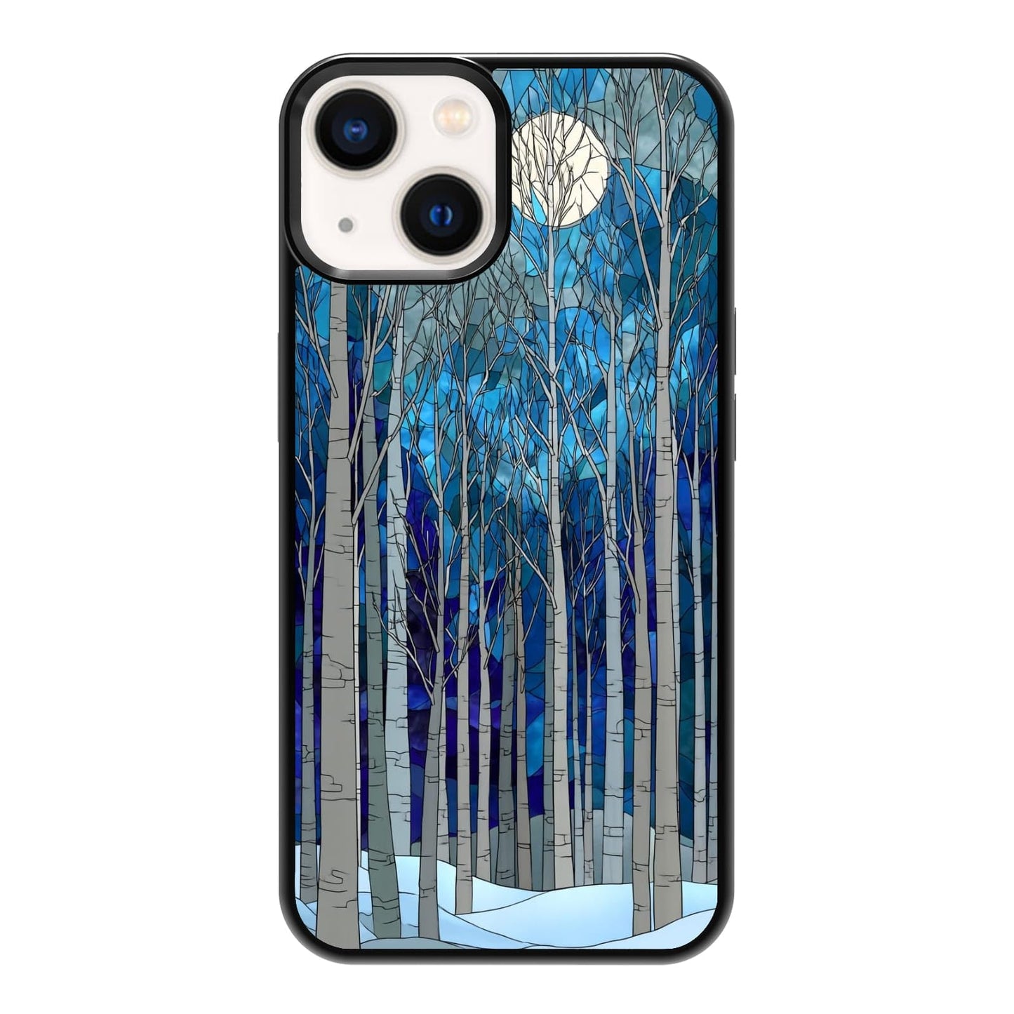 Elegant Forest Green Botanical Leaf and Plant Illustration Phone Case, Shockproof Protective Cover for iPhone 11 12 13 14 15 16 17 Pro Max Plus Mini XR 7 8 SE