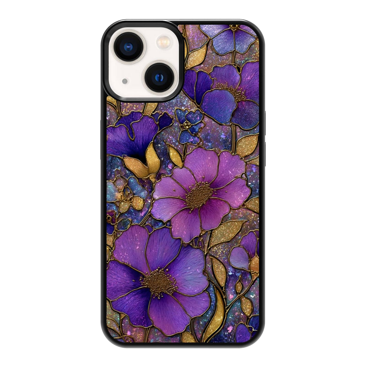 Lush Garden Wildflower Field Green Botanical Nature Aesthetic Phone Case, Shockproof Protective Cover for iPhone 11 12 13 14 15 16 17 Pro Max Plus Mini XR 7 8 SE