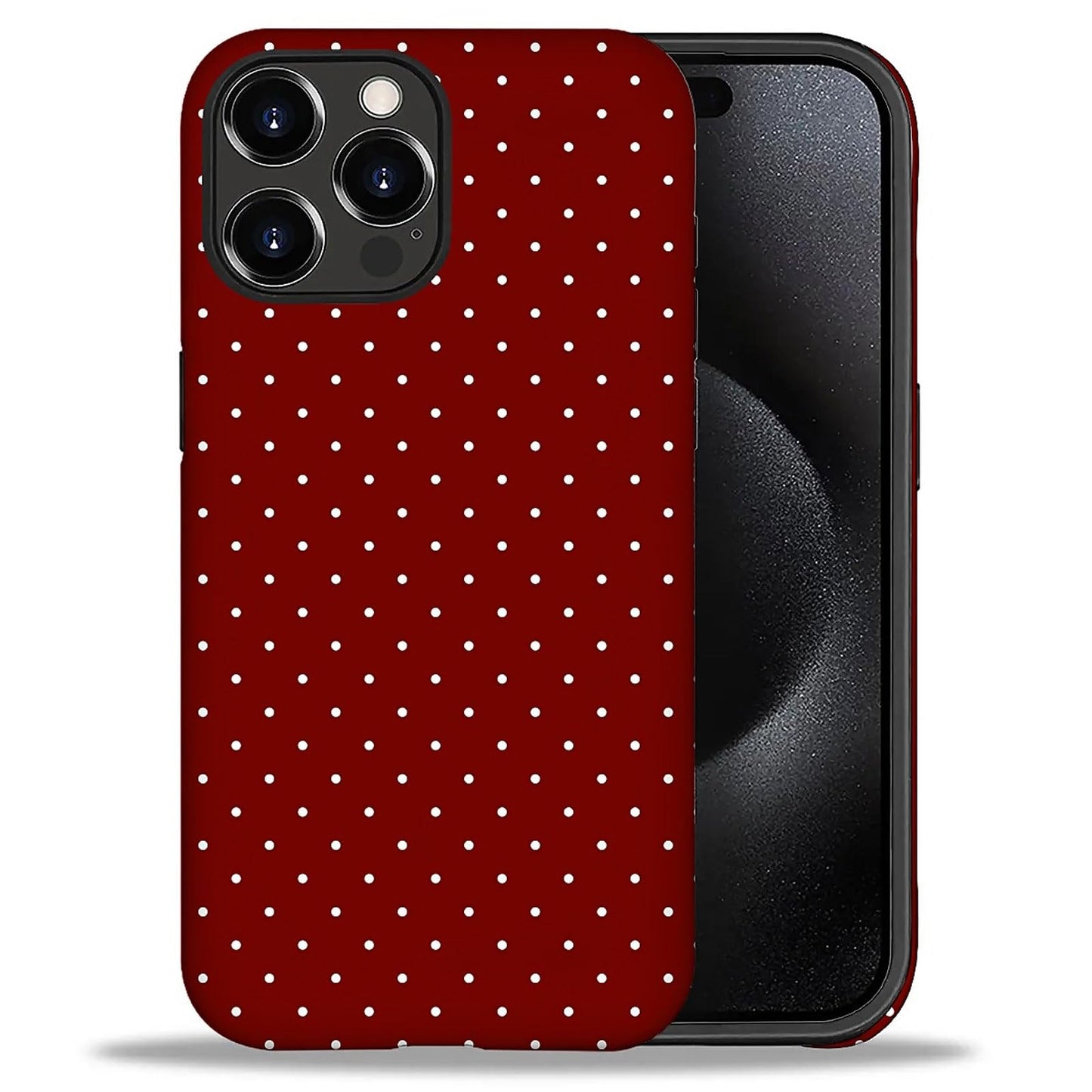 for iPhone 15 Case,Hybrid 2-Layer Hard Shell + Silicone Protective Case -Resistant Shockproof- A Naughty Cat with Blue Stripes Eating Fish