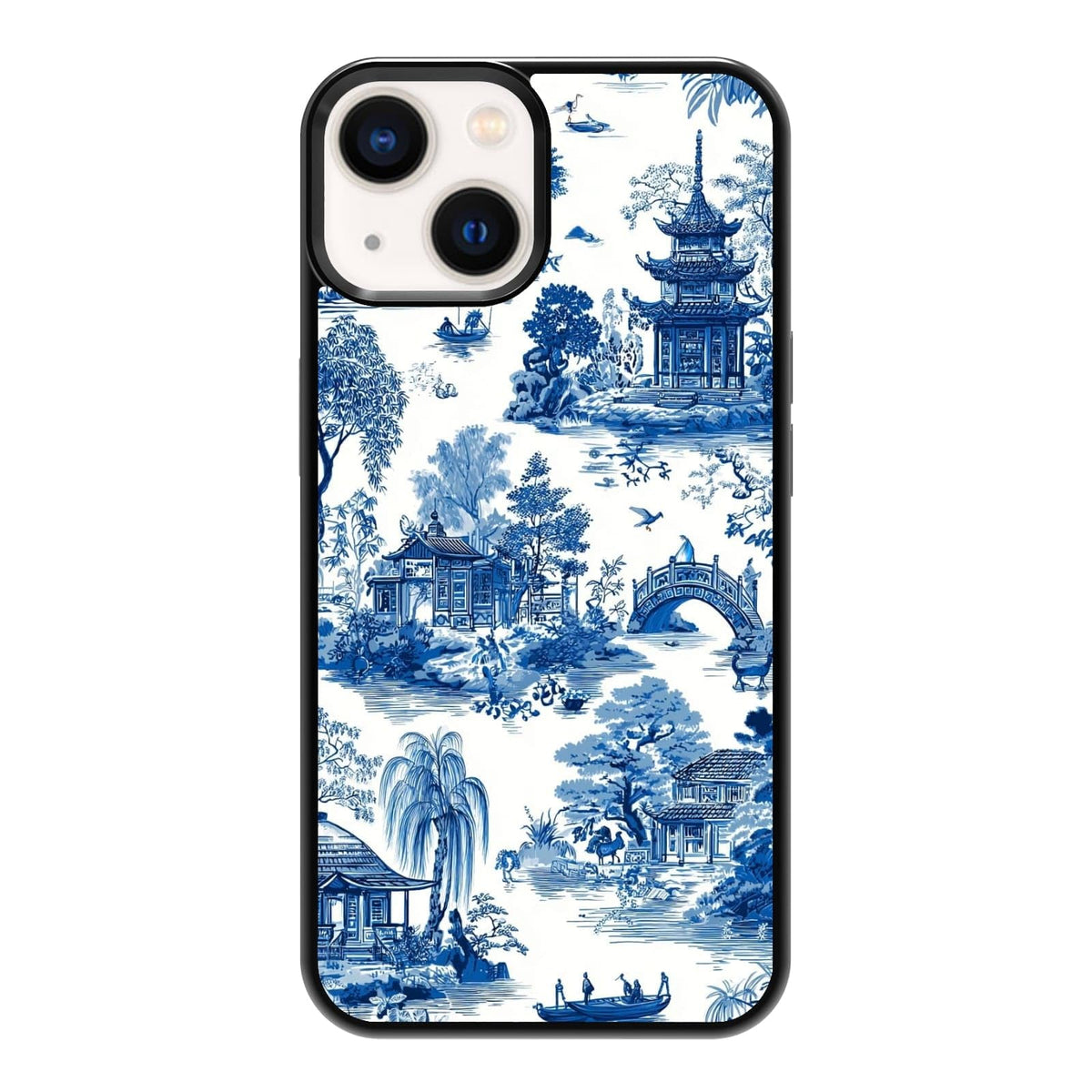 Four Seasons Tree of Life Watercolor Nature Phone Case, Shockproof Protective Cover for iPhone 11 12 13 14 15 16 17 Pro Max Plus Mini XR 7 8 SE