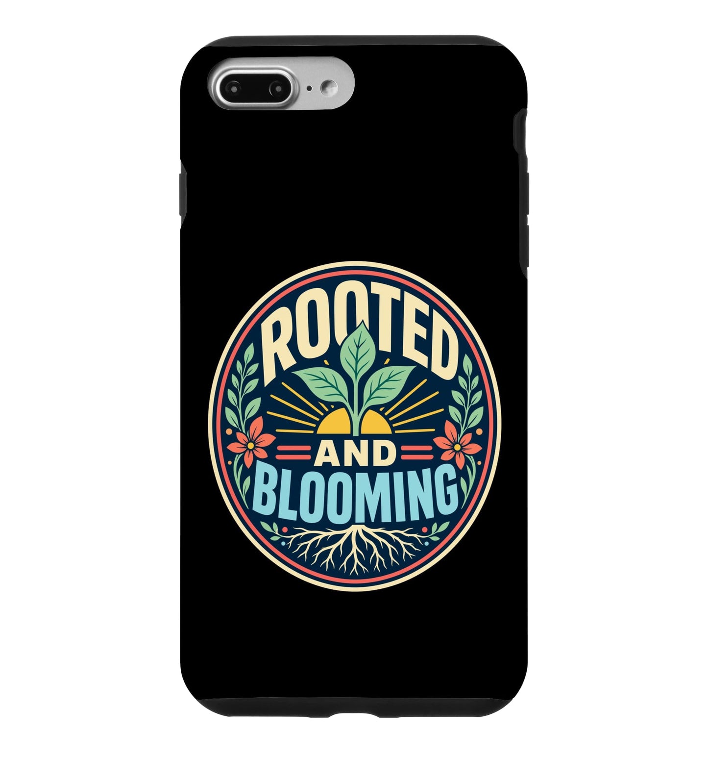 Rooted Blooming Plant Nature Retro Case for iPhone 16