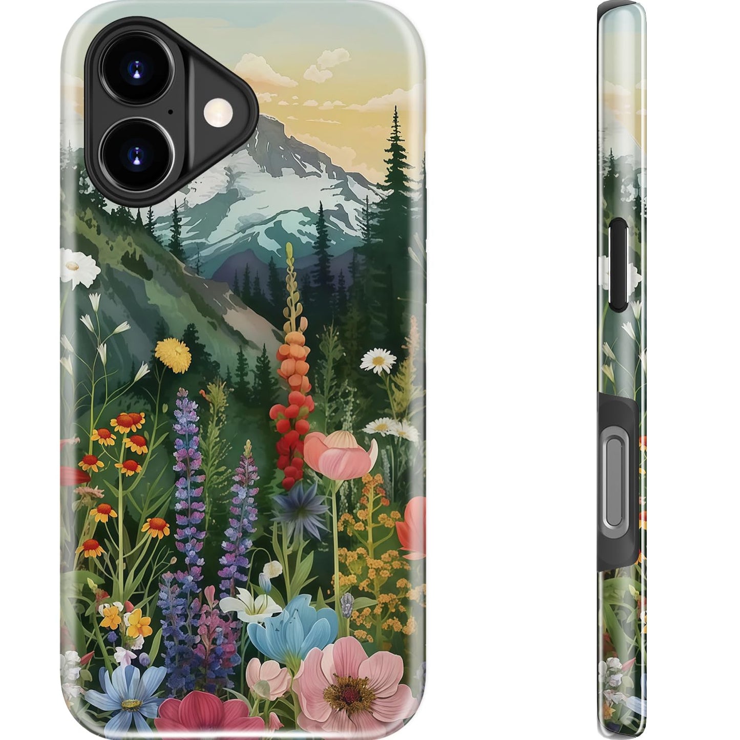 Goodon for iPhone 15 Pro Max Case, Cute Preppy Floral, MagSafe Compatible | Dual-Layer Hard Shell & Silicone, Wireless Charging, Slim Fit Phone Cover with Wildflower Designs for Women Girls