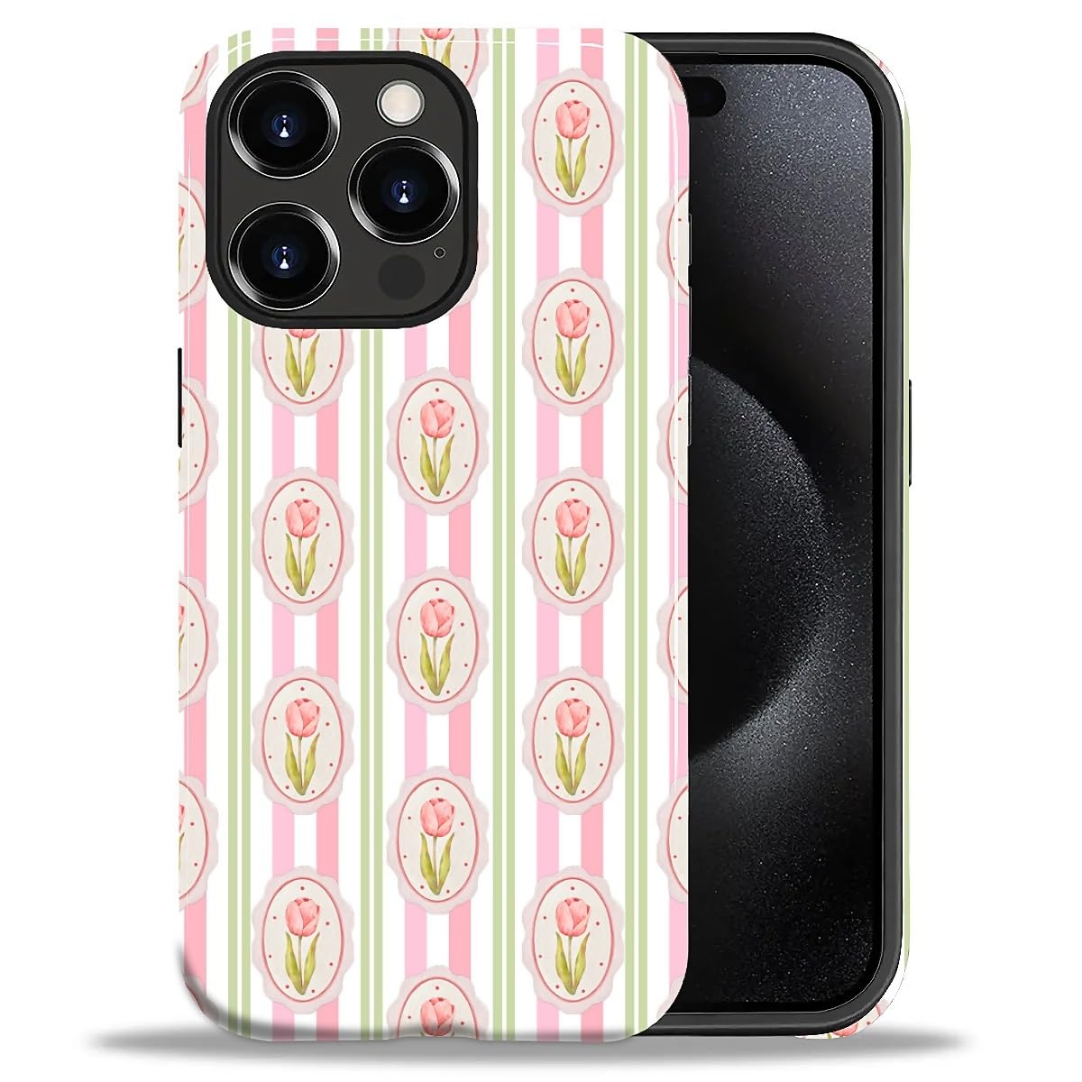 DAIZAG Case for iPhone 13 iPhone 14, Christmas Coffee Snowflake Cane Full-Body Design Hybrid Dual Protection Soft TPU + Hard PC, Shockproof Scratch-Resistant Protective Cover Phone Case for Men Women