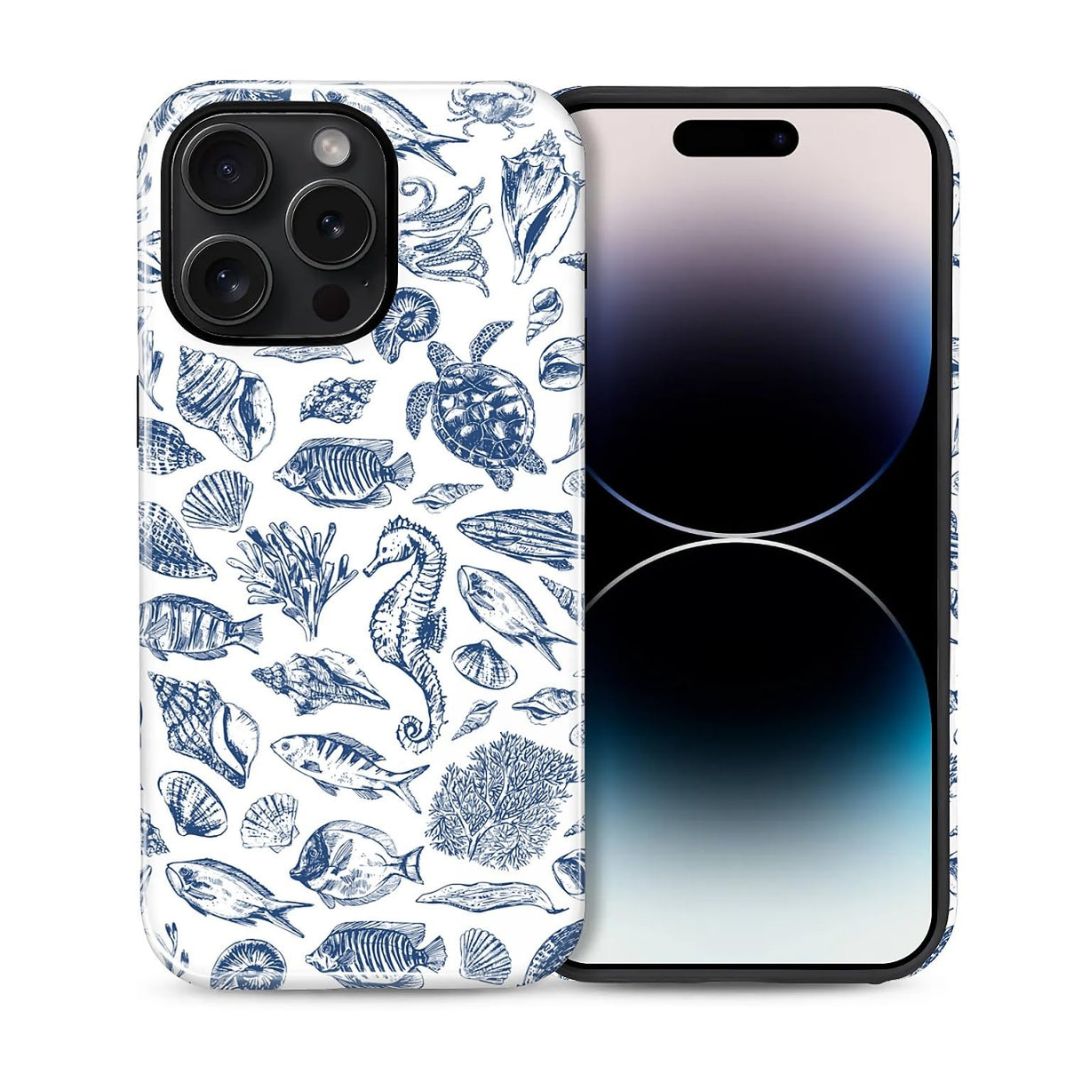 Case for iPhone 15, Shockproof Hybrid Protective Phone Case, Dual-Layer Drop Protection Anti-Scratch, Cozy Cats