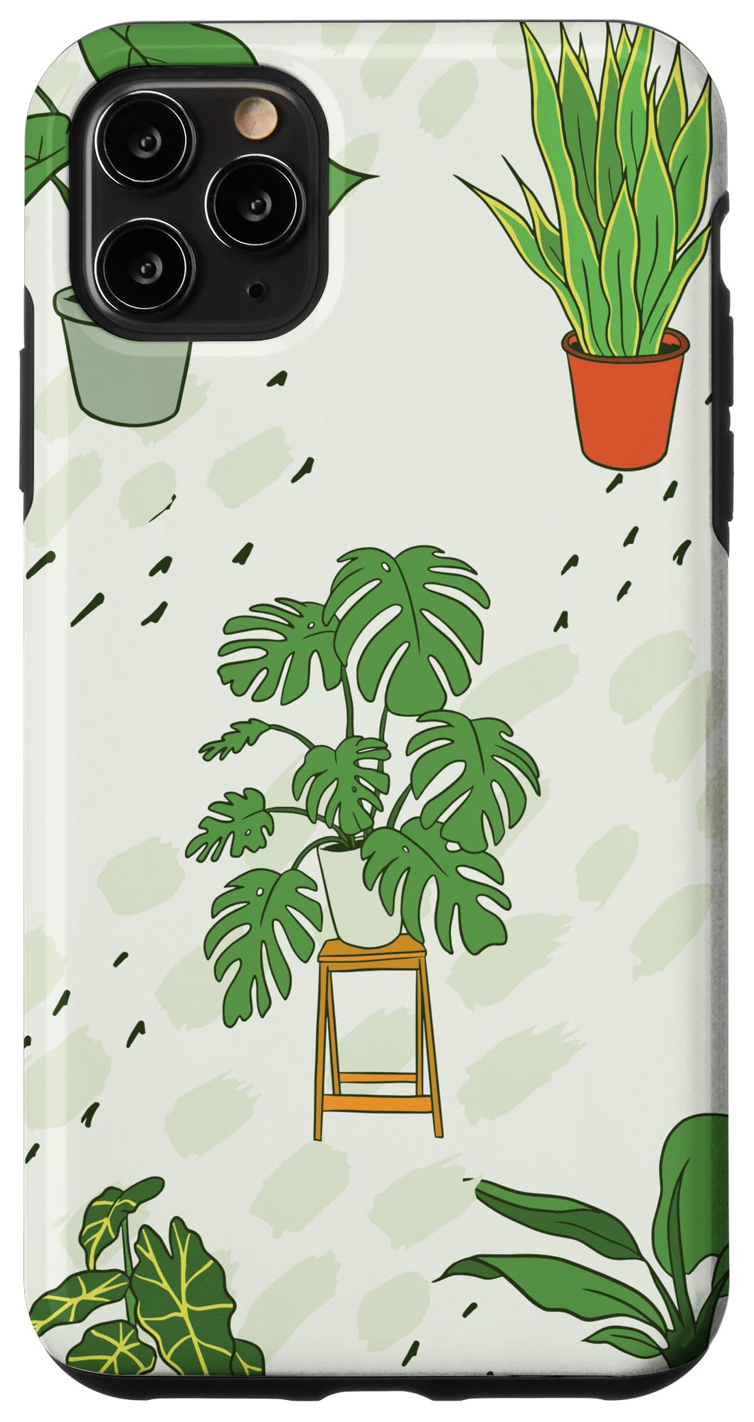 Monstera plant Houseplant Illustrations | Boho Nature Leaf Case for iPhone 15
