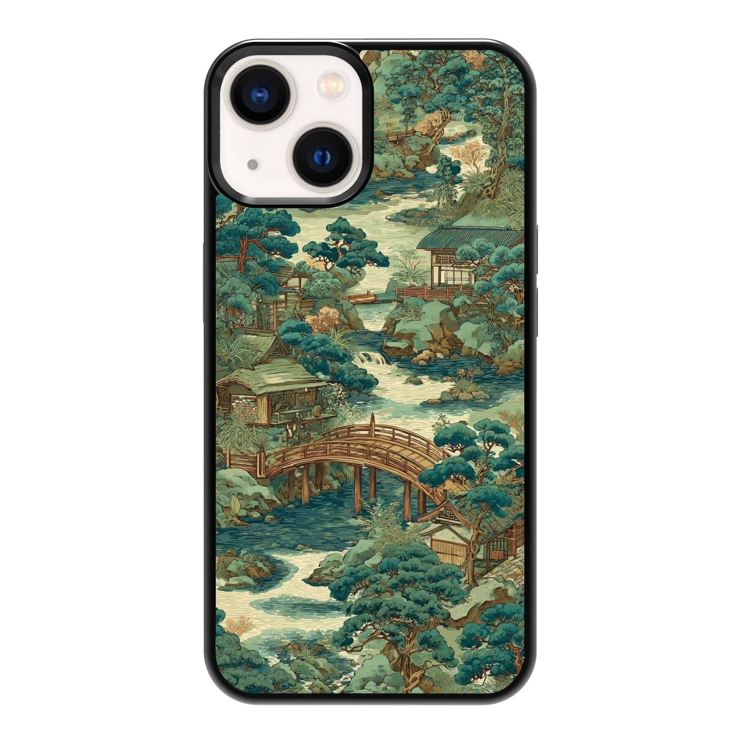 Vibrant Redwood Forest Path Wildflowers Nature Landscape Phone Case, Shockproof Protective Cover for iPhone 11 12 13 14 15 16 17 Pro Max Plus Mini XR 7 8 SE