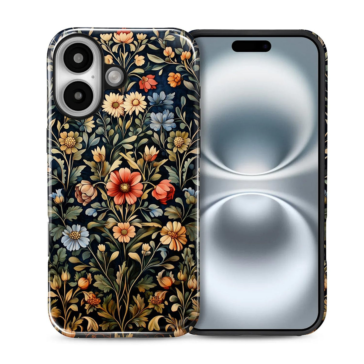 Compatible with iPhone 13 14 Case, Hybrid 2-Layer Case Shockproof Anti-Scratch for Girl Women Boy Men, Plant Collection for iPhone 13 14