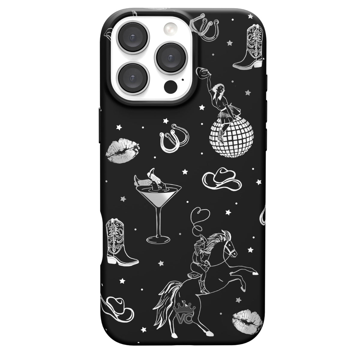 VELVET CAVIAR Christmas Phone Case for iPhone 16 - Compatible with MagSafe [10ft Drop Tested] - Holiday Peppermint Glitter Winter Theme