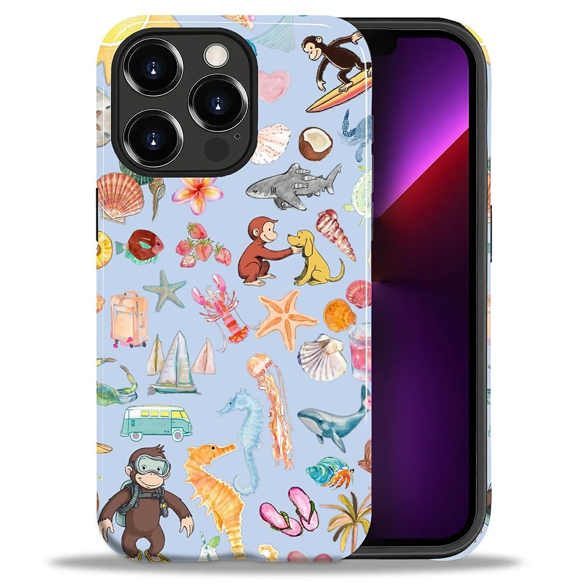 CARLOCA Case for iPhone 16 Pro,Vintage Cat Animal Pet Lover Collage Design Hybrid Dual Protection Soft TPU + Hard PC, Shockproof & Anti-Scratch Cover Men Women Stylish Protective Phone Case