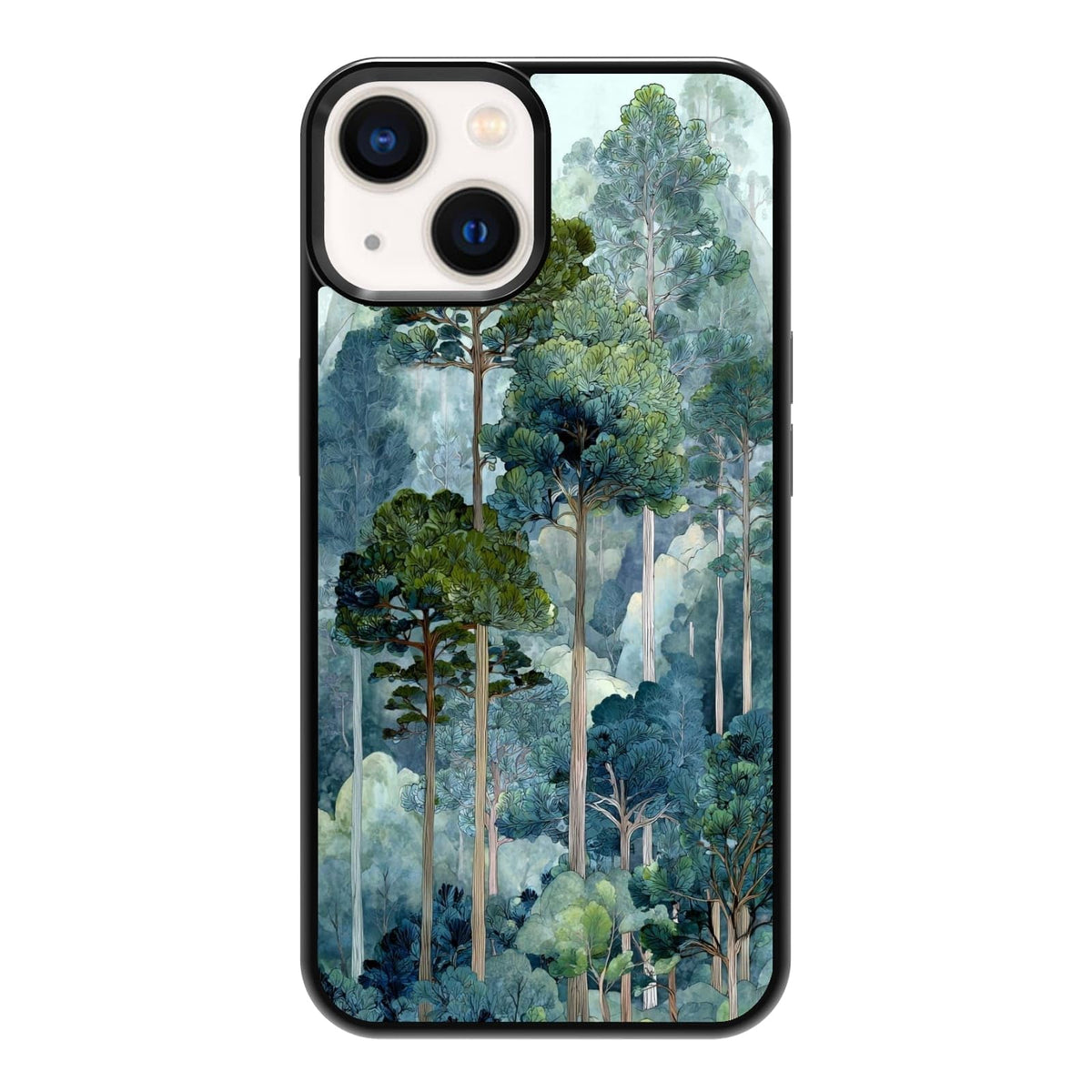Vibrant Redwood Forest Path Wildflowers Nature Landscape Phone Case, Shockproof Protective Cover for iPhone 11 12 13 14 15 16 17 Pro Max Plus Mini XR 7 8 SE