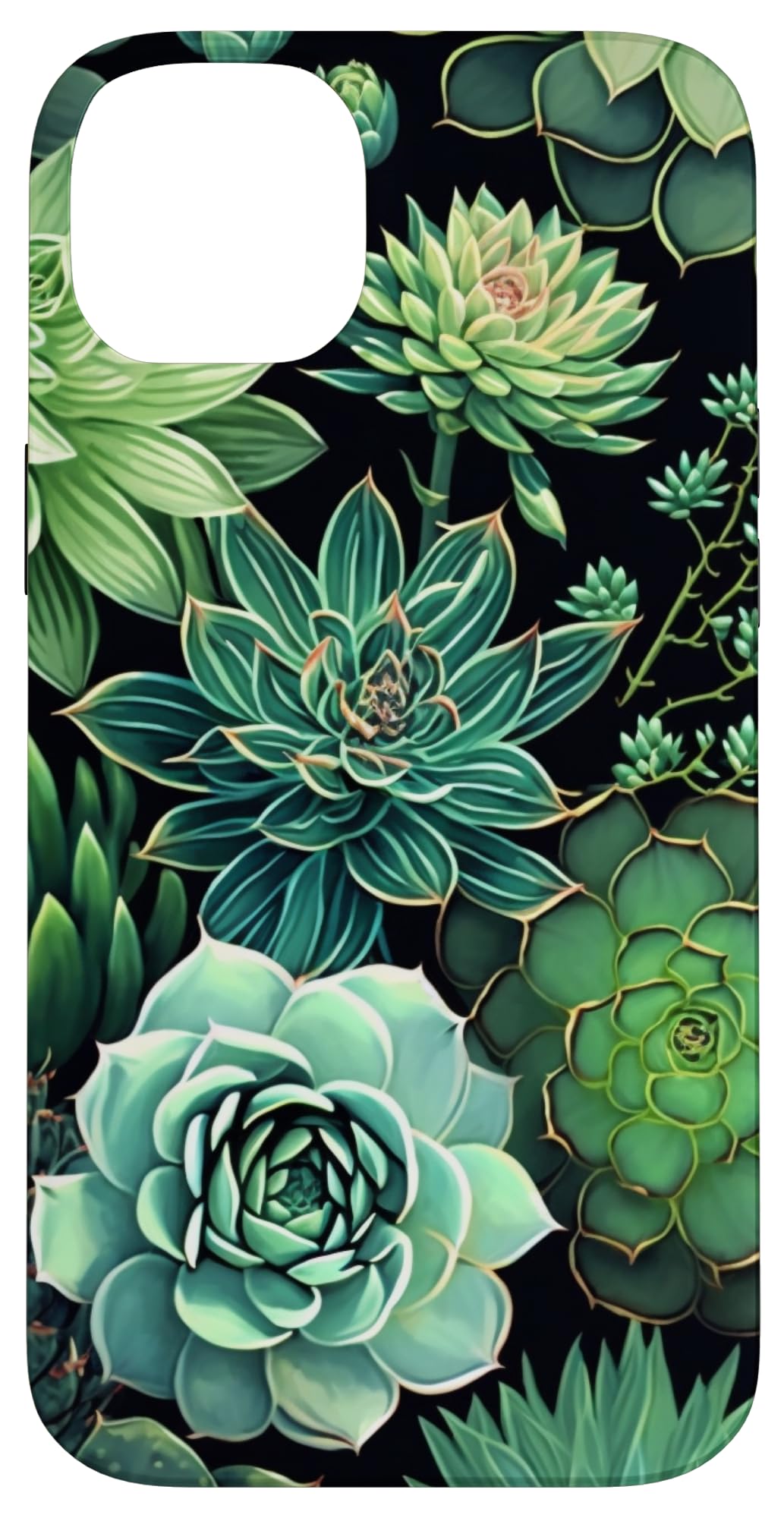 Succulent Plant Botanical Green Floral Pattern Flower Cactus Case for iPhone Air