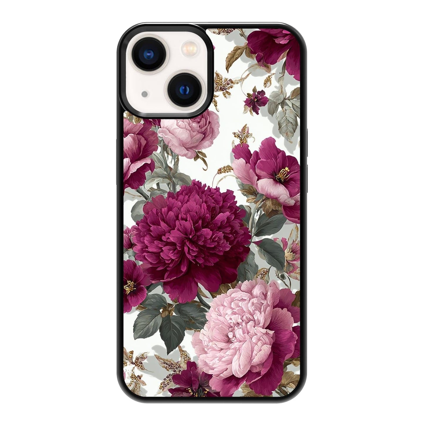 Vintage Green Herb Botanical Leaf Sketch Nature Phone Case, Shockproof Protective Cover for iPhone 11 12 13 14 15 16 17 Pro Max Plus Mini XR 7 8 SE