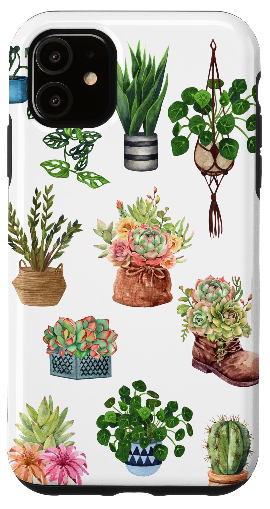 iPhone 14 Boho Indoor and Outdoor Plant Lover Succulent Cactus Nature Case