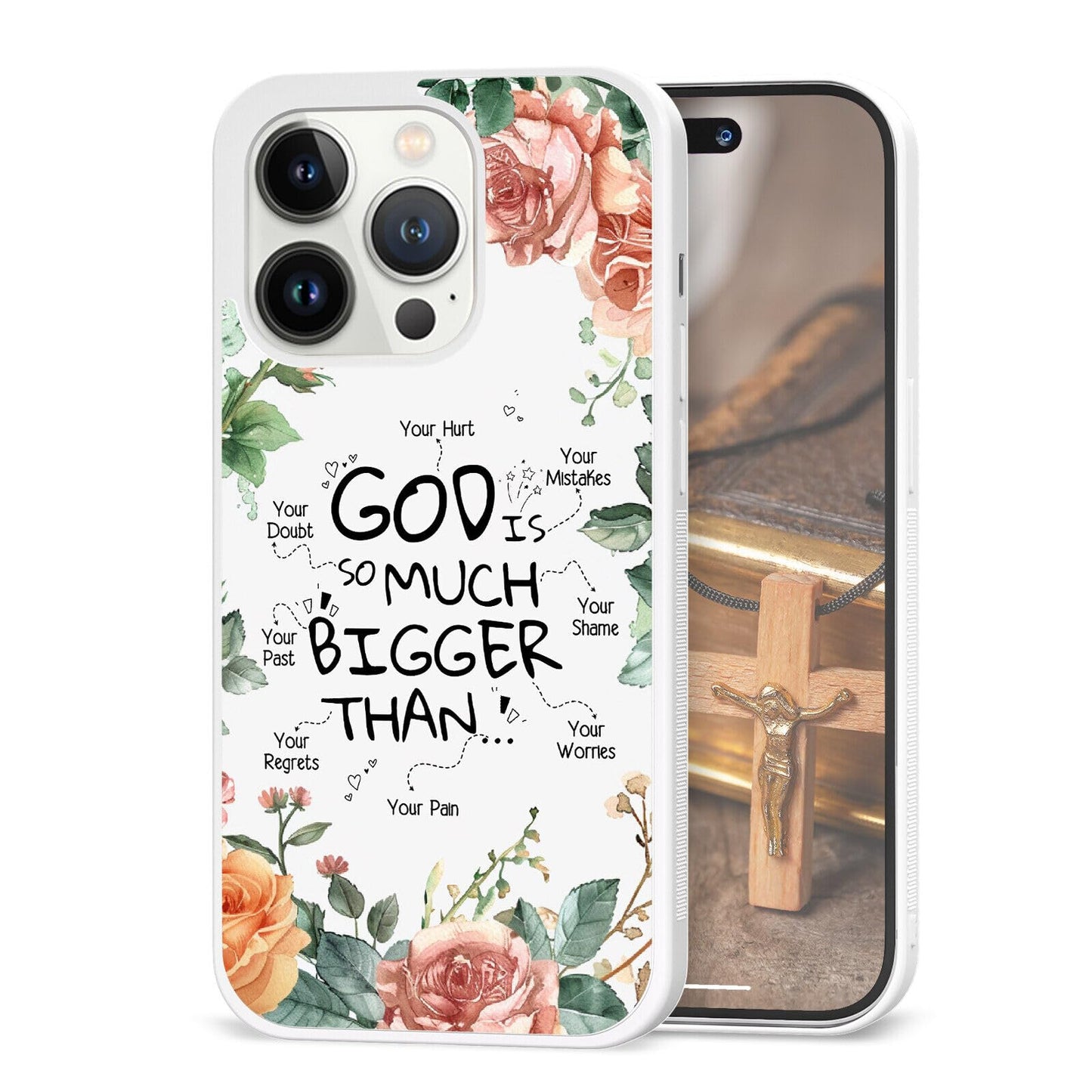 Cute Plant Lover Phone Cases for iPhone 11 12 13 14 15 16 17 Pro Max Plus Mini X 7 8 SE| for Samsung Galaxy A17 A25 A26 A33 A35 A36 | Christian Print Cover Case