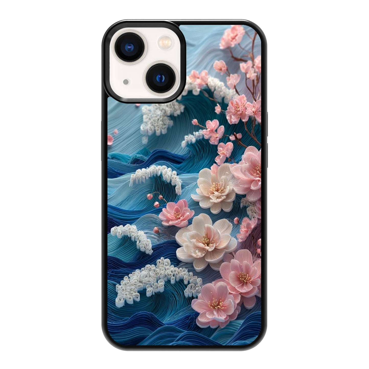 Lush Garden Wildflower Field Green Botanical Nature Aesthetic Phone Case, Shockproof Protective Cover for iPhone 11 12 13 14 15 16 17 Pro Max Plus Mini XR 7 8 SE