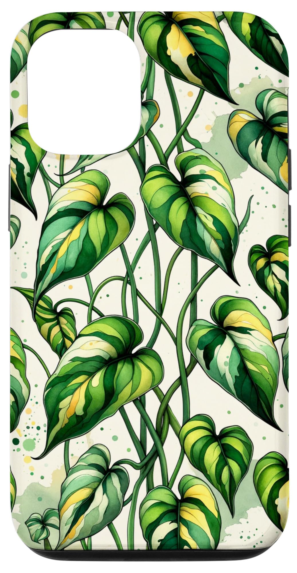 iPhone 14 Nature-Inspired Botanical Pothos House Plant Decorative Case