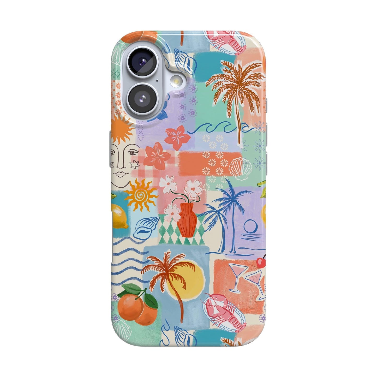 Casely iPhone 16 Case | Chateau Pups | French Dog | Compatible with MagSafe | Classic Ultra Slim Design