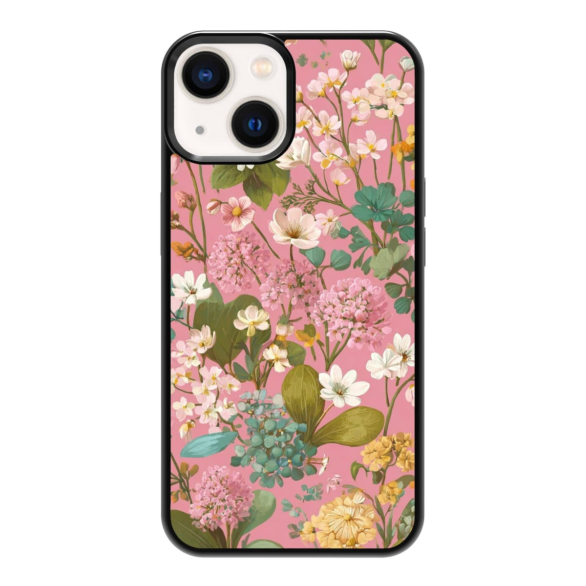 Vintage Green Herb Botanical Leaf Sketch Nature Phone Case, Shockproof Protective Cover for iPhone 11 12 13 14 15 16 17 Pro Max Plus Mini XR 7 8 SE