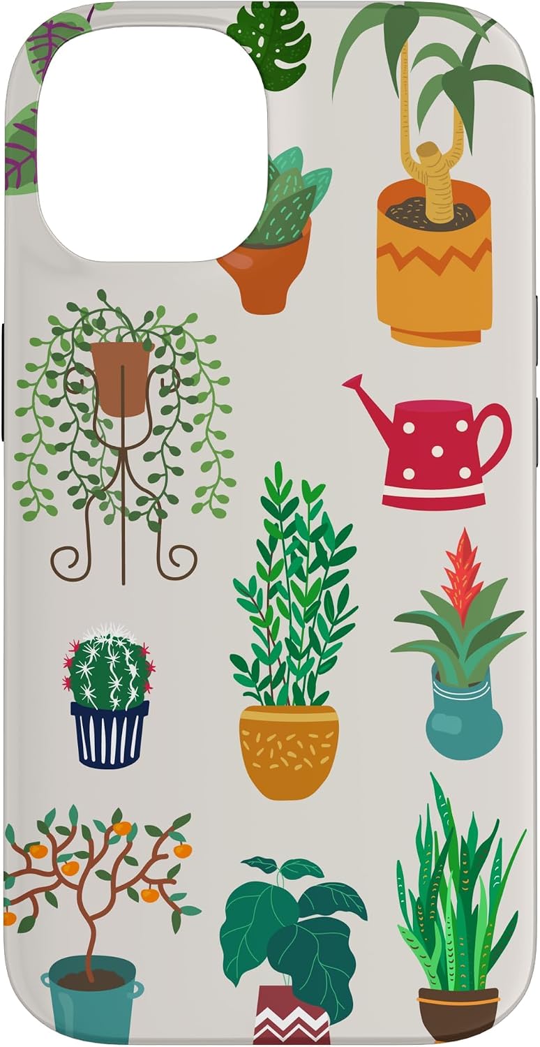Indoor and Outdoor Plant Illustrations | Boho Nature Art Case for iPhone 16