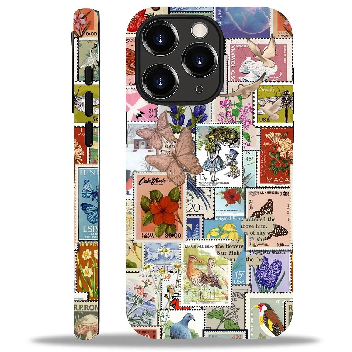 Case for iPhone 16 Pro Max,Aesthetic Frog Pond Splice Exquisitely Pattern Double Protective Phone Cover Cases Soft Silicone for iPhone 16 Pro Max