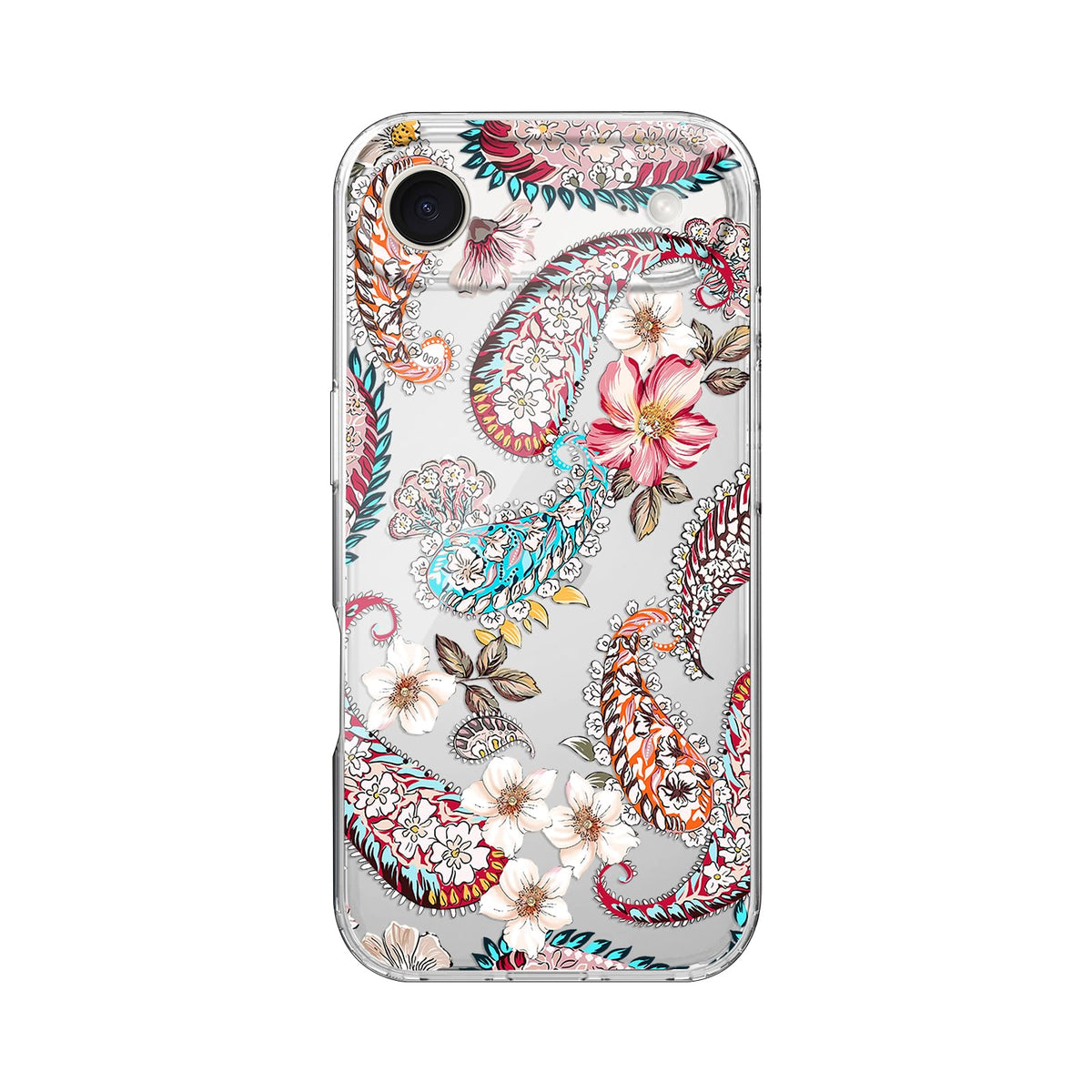 Blingy's for iPhone 17 Case, Christmas Tree Snowflake Winter Clear Case | Transparent, Winter Holiday Design, Snowflake Pattern, Christmas Pattern, Merry Christmas, Soft TPU Protective Case 6.3 in