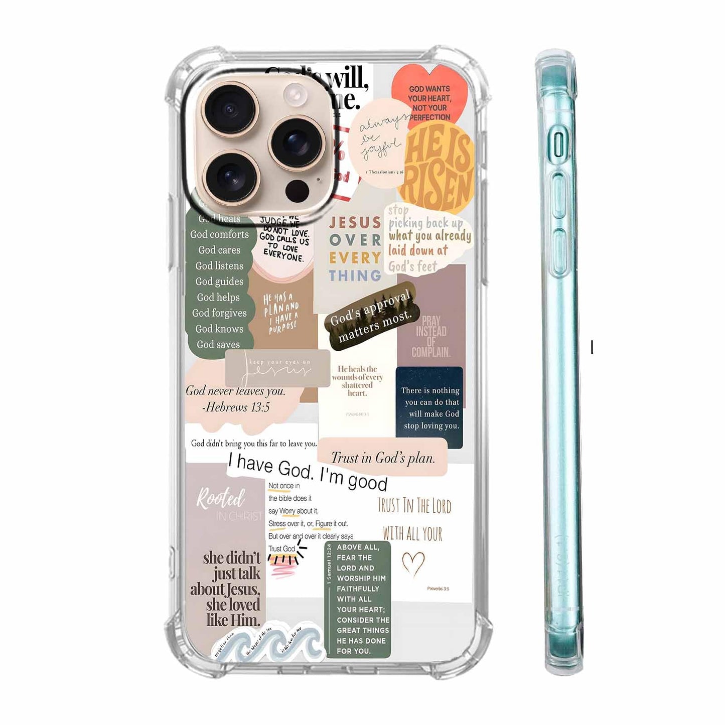 Christmas Aesthetic Case for iPhone 16,Winter Holiday Elements Collage Case for Kids,Soft TPU Bumper Case Compatible with iPhone 16,6.1"