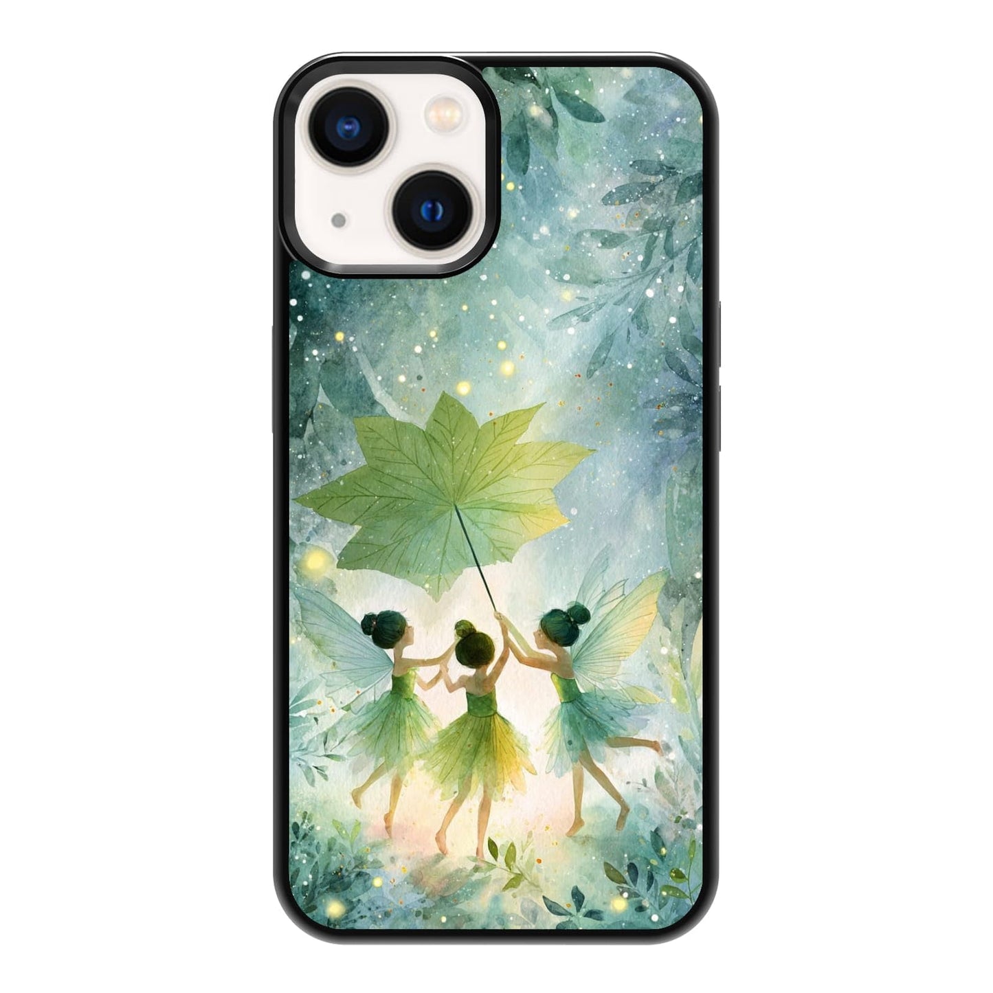 Lush Garden Wildflower Field Green Botanical Nature Aesthetic Phone Case, Shockproof Protective Cover for iPhone 11 12 13 14 15 16 17 Pro Max Plus Mini XR 7 8 SE