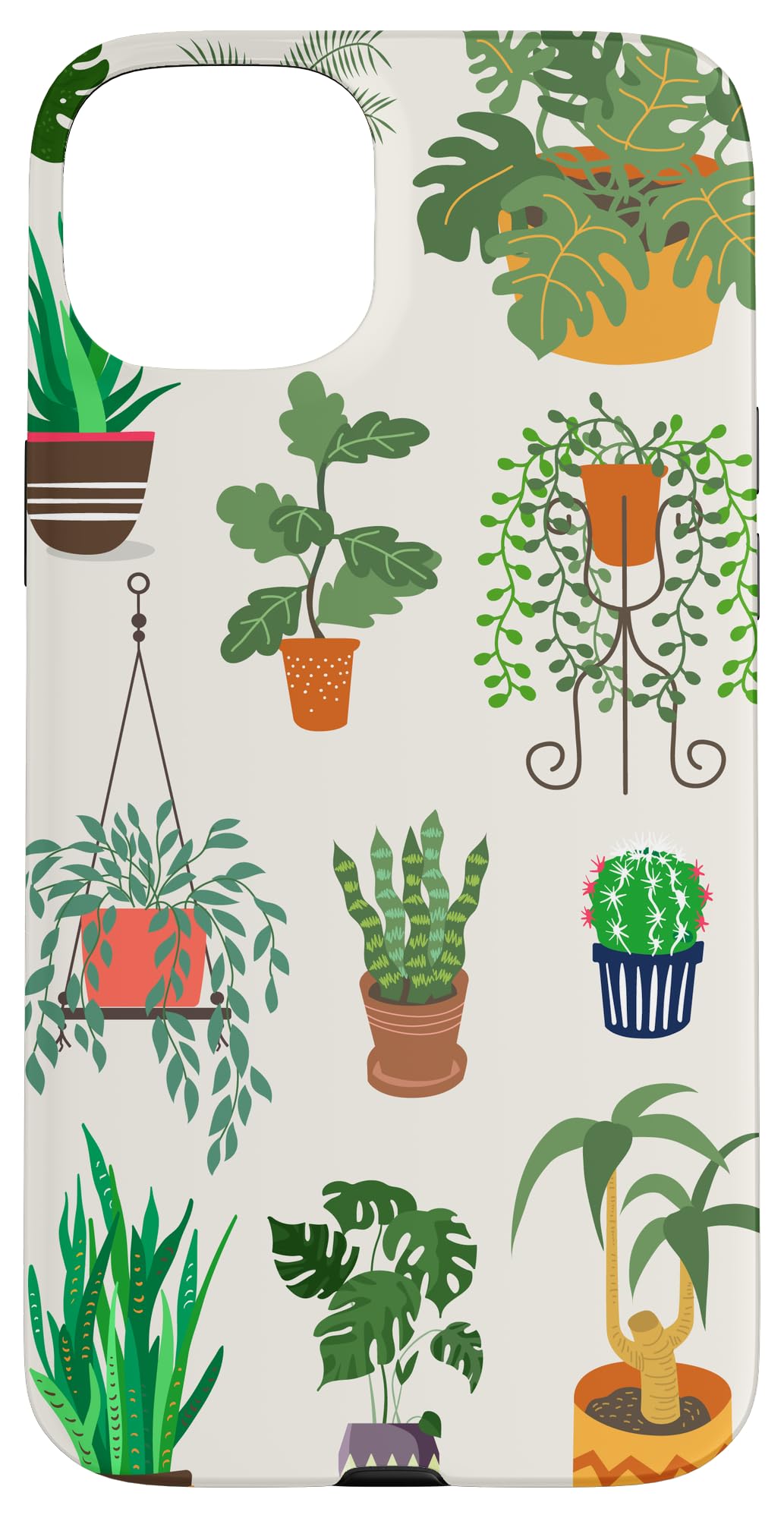 Indoor and Outdoor Plant Illustrations | Boho Nature Art Case for iPhone 14