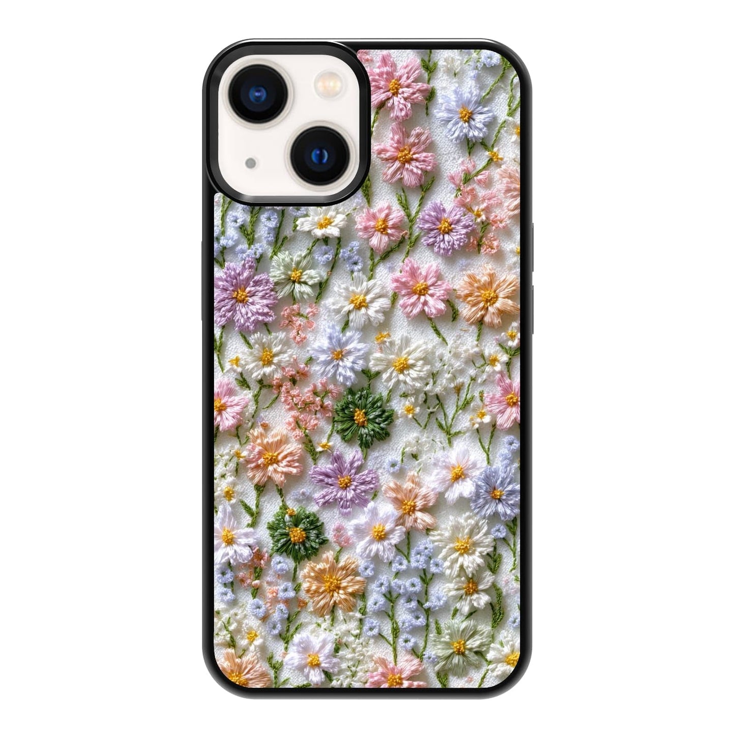 Lush Garden Wildflower Field Green Botanical Nature Aesthetic Phone Case, Shockproof Protective Cover for iPhone 11 12 13 14 15 16 17 Pro Max Plus Mini XR 7 8 SE