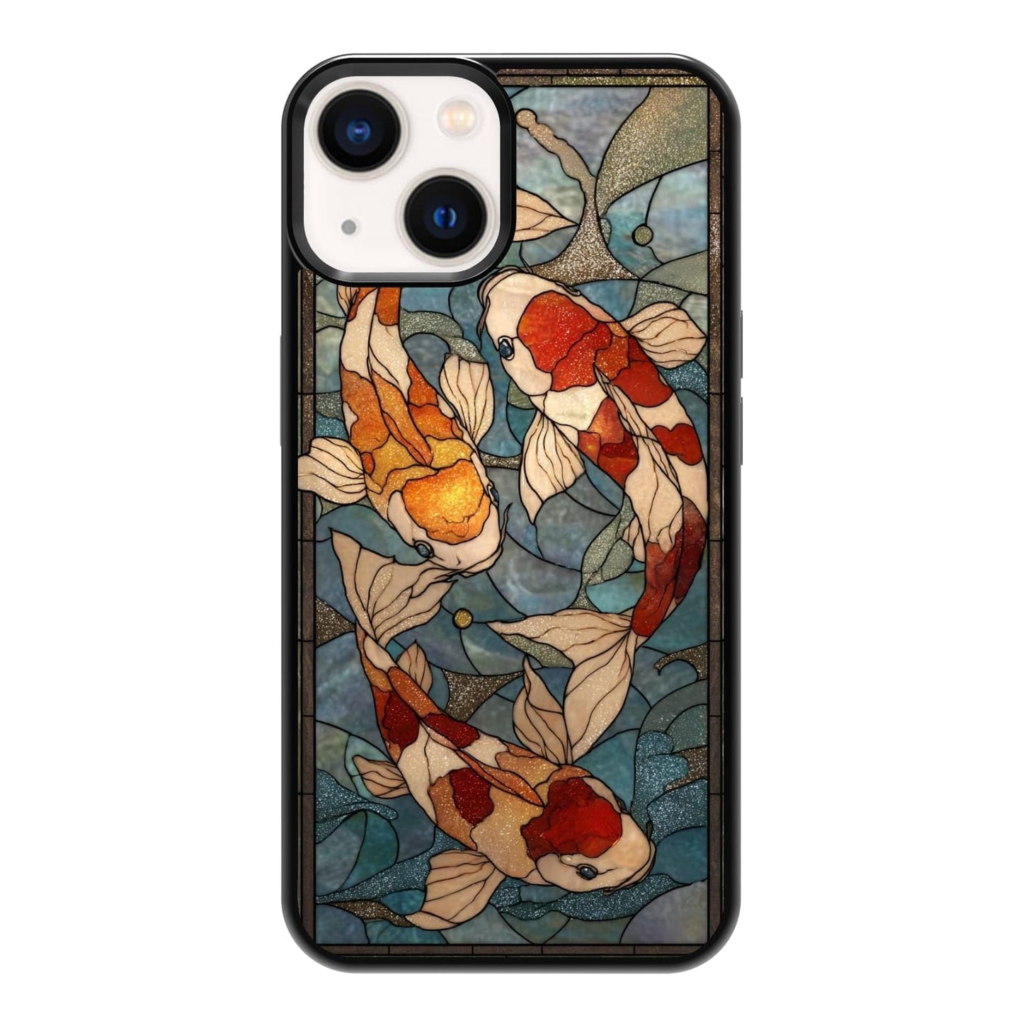 Dark Botanical Wildflower Forest Green Leaf White Blossom Nature Art Phone Case, Shockproof Protective Cover for iPhone 11 12 13 14 15 16 17 Pro Max Plus Mini XR 7 8 SE