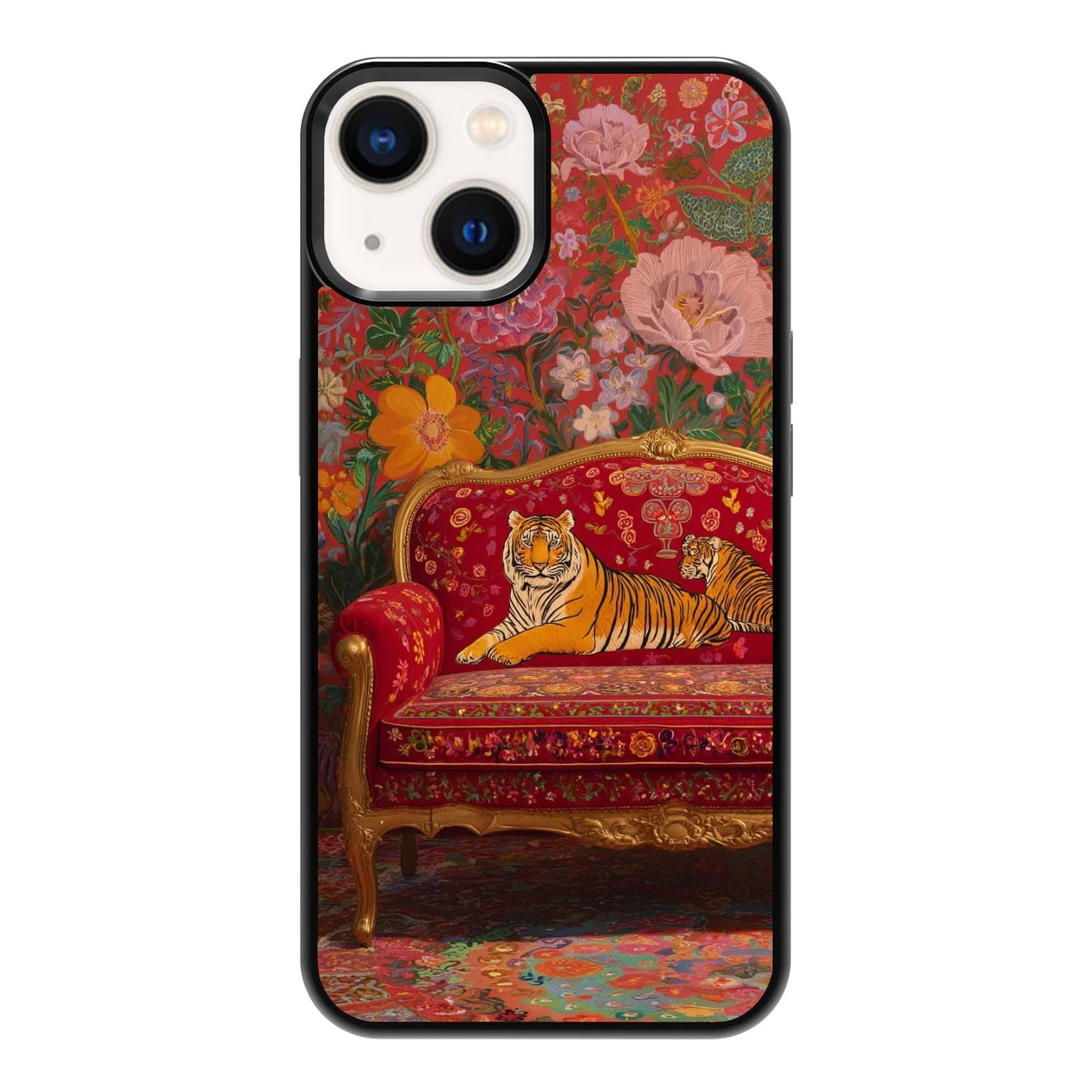 Lush Garden Wildflower Field Green Botanical Nature Aesthetic Phone Case, Shockproof Protective Cover for iPhone 11 12 13 14 15 16 17 Pro Max Plus Mini XR 7 8 SE