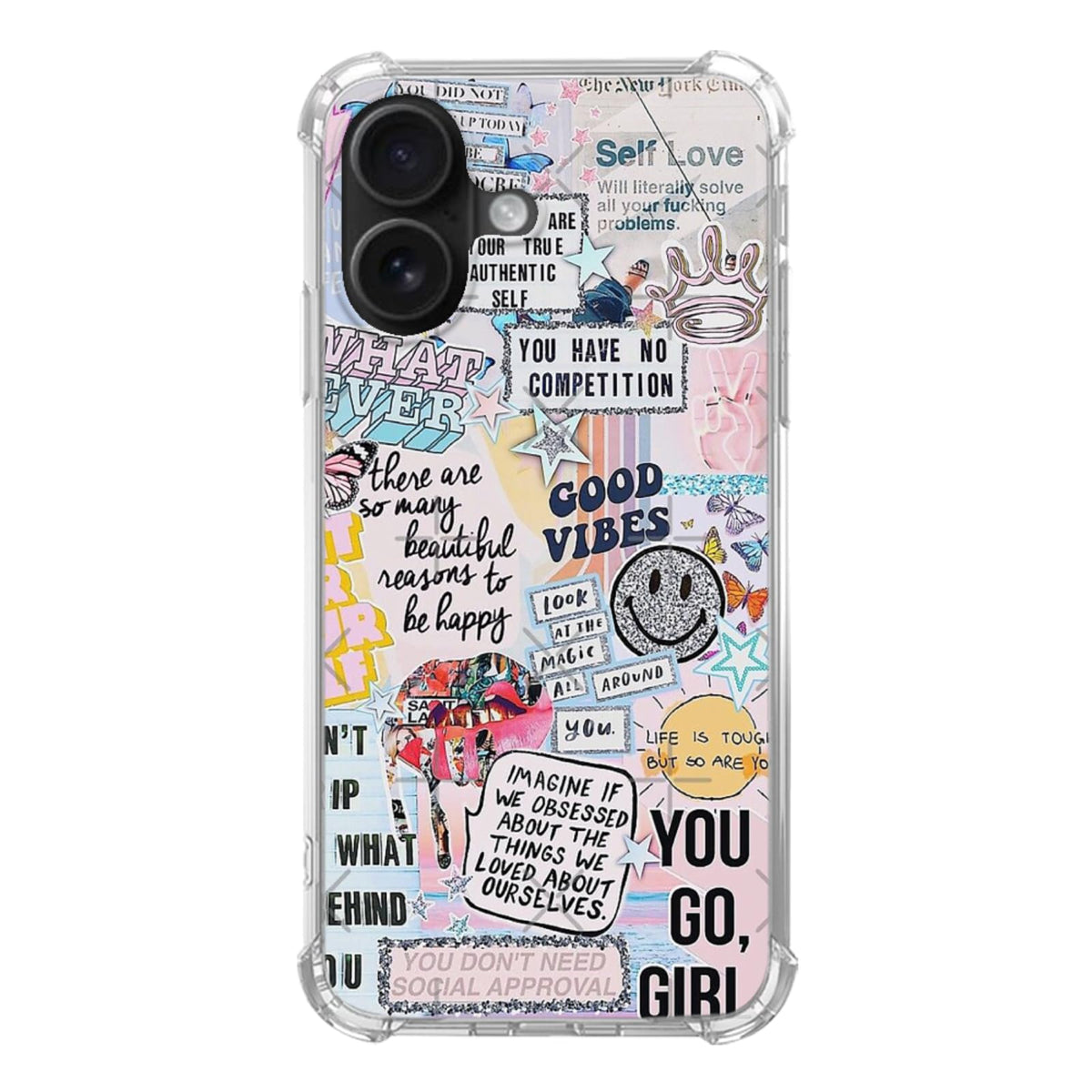 Christmas Vintage Retro Phone Case for iPhone 16, Cute Kawaii Case Winter Holiday Xmas Santa Claus Cover for Teens Women Men, Trendy TPU Bumper Cover Case