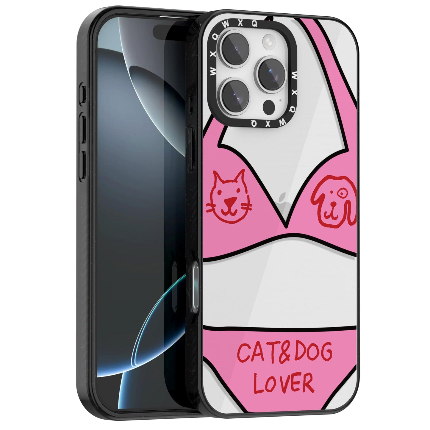 for iPhone 16 pro max Graffiti of Cartoon Animal Clear Phone Case | TPU+PC Premium Painted Anti-Drop Phone Case Superior Shock Absorption Military-Grade Drop Protection cover