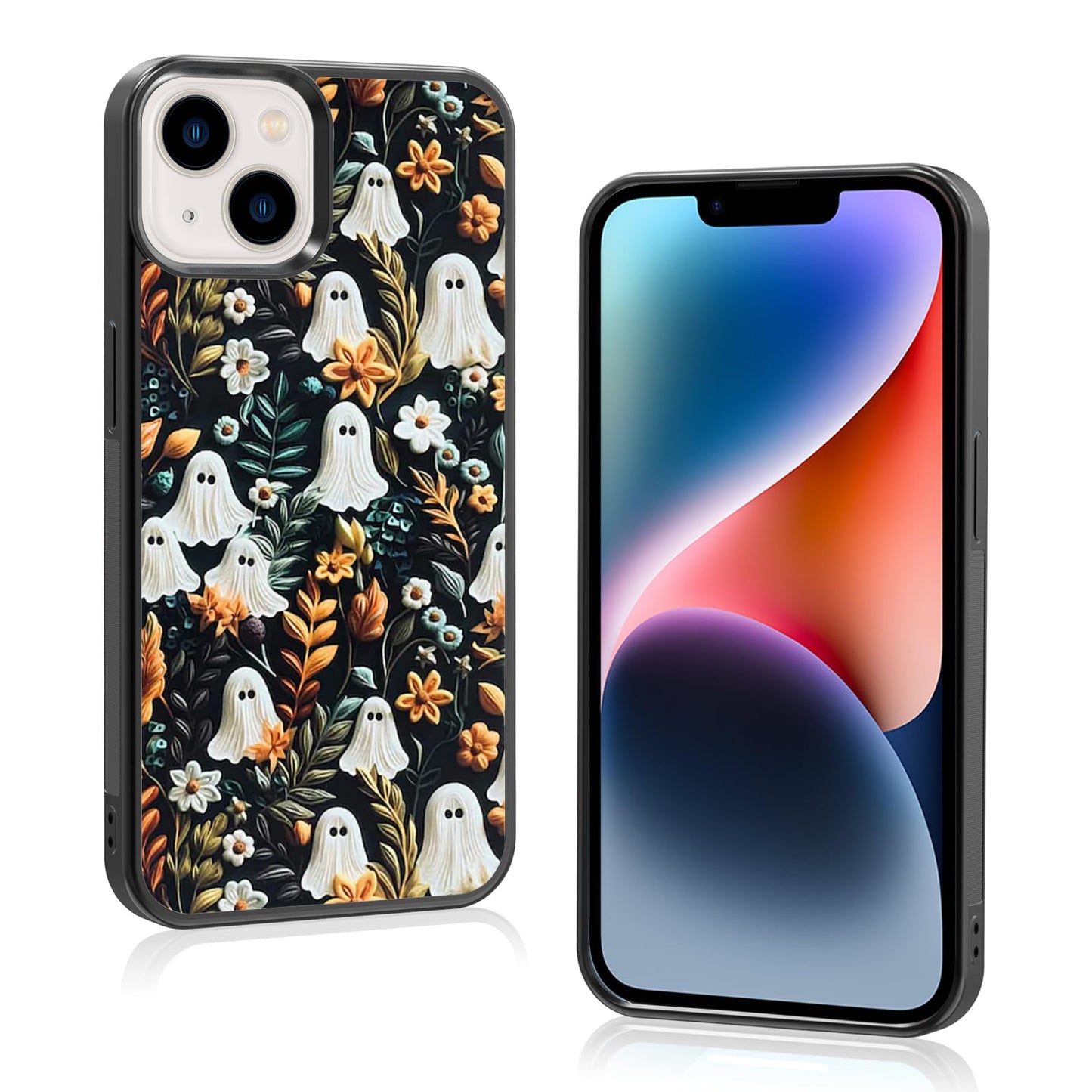 Cute Christmas Tree Bow Phone Case: Kawaii Winter Non-Slip Design Compatible with iPhone 13./14 Case for Women & Girl（14）
