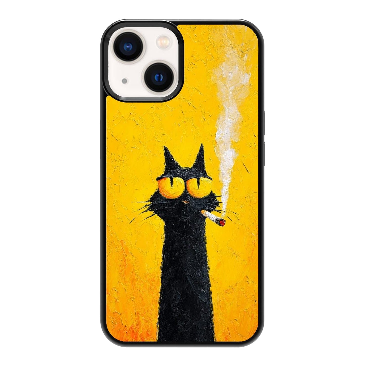 Plant Lover Black Cat Houseplants Indoor Garden Aesthetic Phone Case, Shockproof Protective Cover for iPhone 11 12 13 14 15 16 17 Pro Max Plus Mini XR 7 8 SE