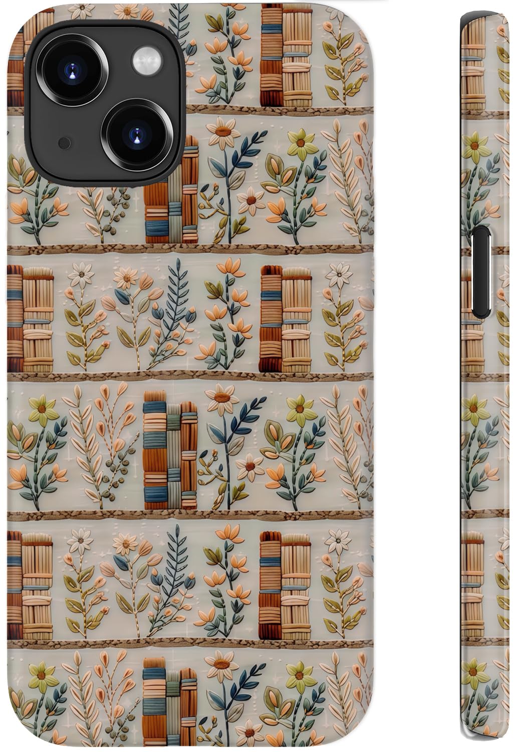 DEENAKIN for iPhone 14/iPhone 13 Case,Cute Floral,Trendy Preppy Y2K Designs | Compatible with Magsafe, Dual-Layer Hard Shell + Silicone, Slim Fit Phone Cover with Flower for Women Girls