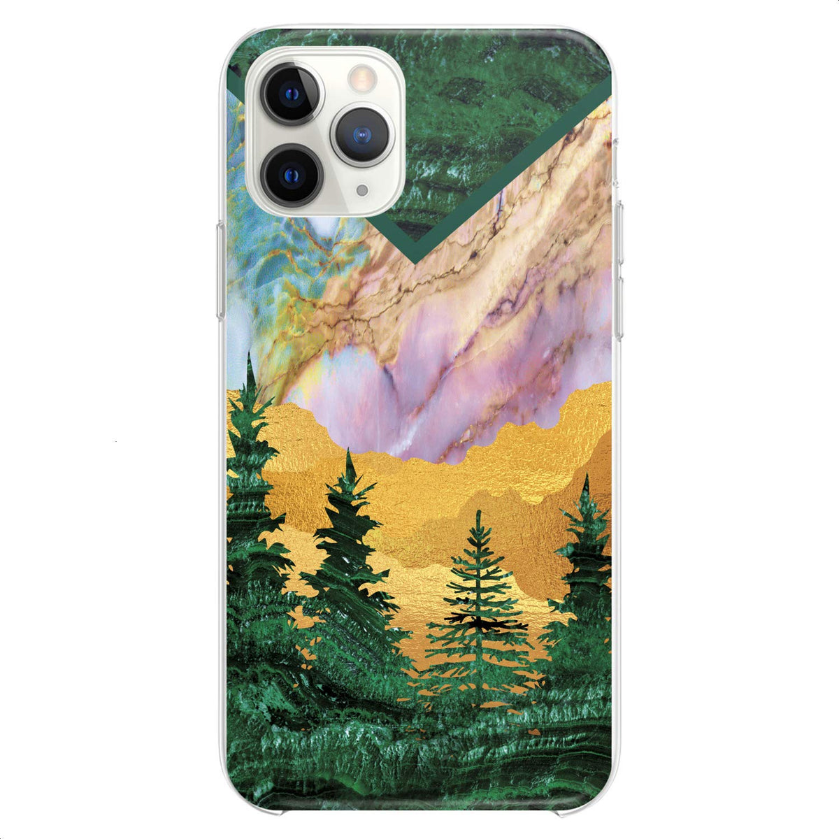 TPU Case Compatible with iPhone 16e 15 14 13 12 11 Pro Max Plus Mini Xs Xr X 8 7 6 5 SE Red Forest White Plants Teen Slim Nature Cute Girls Print Trees Design Clear Flexible Silicone Colorful