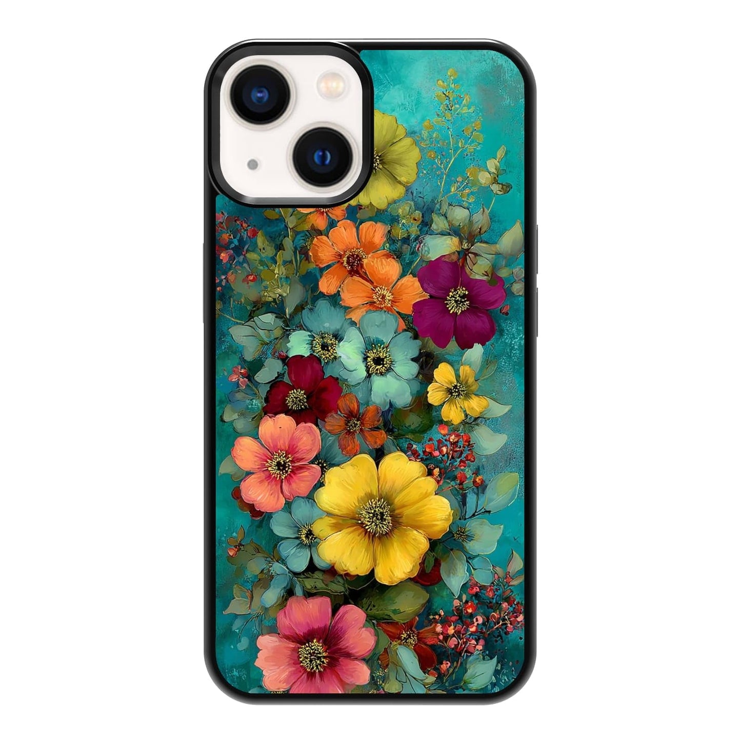 Four Seasons Tree of Life Watercolor Nature Phone Case, Shockproof Protective Cover for iPhone 11 12 13 14 15 16 17 Pro Max Plus Mini XR 7 8 SE