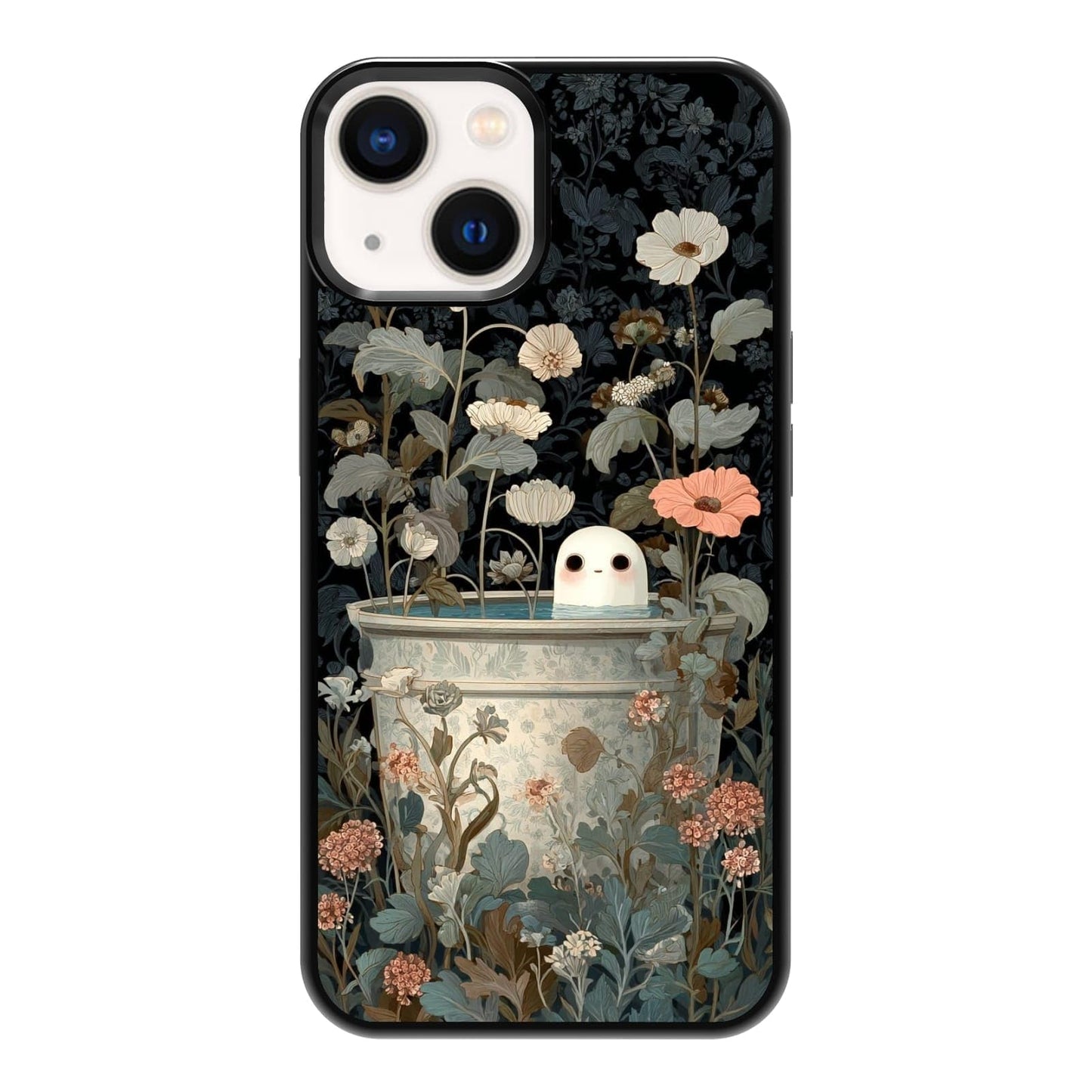 Plant Lover Black Cat Houseplants Indoor Garden Aesthetic Phone Case, Shockproof Protective Cover for iPhone 11 12 13 14 15 16 17 Pro Max Plus Mini XR 7 8 SE