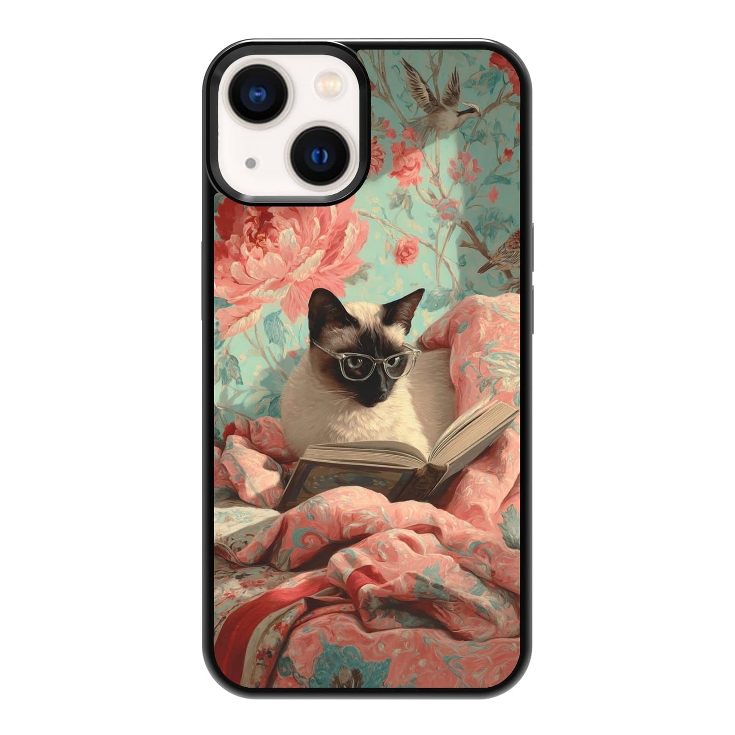 Plant Lover Black Cat Houseplants Indoor Garden Aesthetic Phone Case, Shockproof Protective Cover for iPhone 11 12 13 14 15 16 17 Pro Max Plus Mini XR 7 8 SE