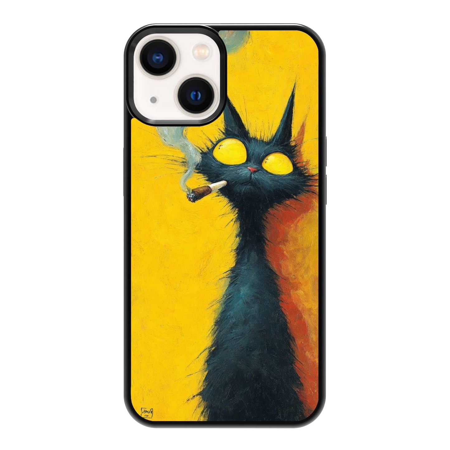 Plant Lover Black Cat Houseplants Indoor Garden Aesthetic Phone Case, Shockproof Protective Cover for iPhone 11 12 13 14 15 16 17 Pro Max Plus Mini XR 7 8 SE