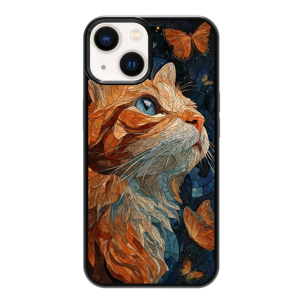 Black Cat Indoor Jungle Potted Plants Bookshelf Dark Green Botanical Urban Forest Phone Case, Shockproof Protective Cover for iPhone 11 12 13 14 15 16 17 Pro Max Plus Mini XR 7 8 SE