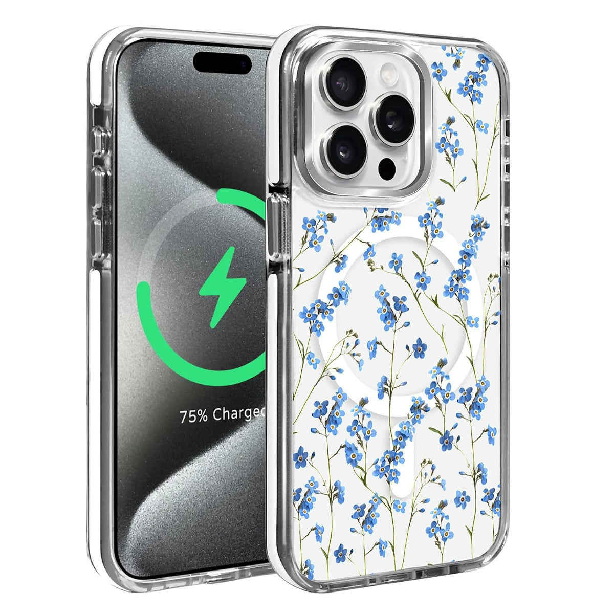 for iPhone 15 Case,Compatible with MagSafe,The Transparent TPU Silicone Protects The Phone Case from Drops, Slips and Fingerprints.Blue Ocean Whale Shark Octopus Turtle Collage