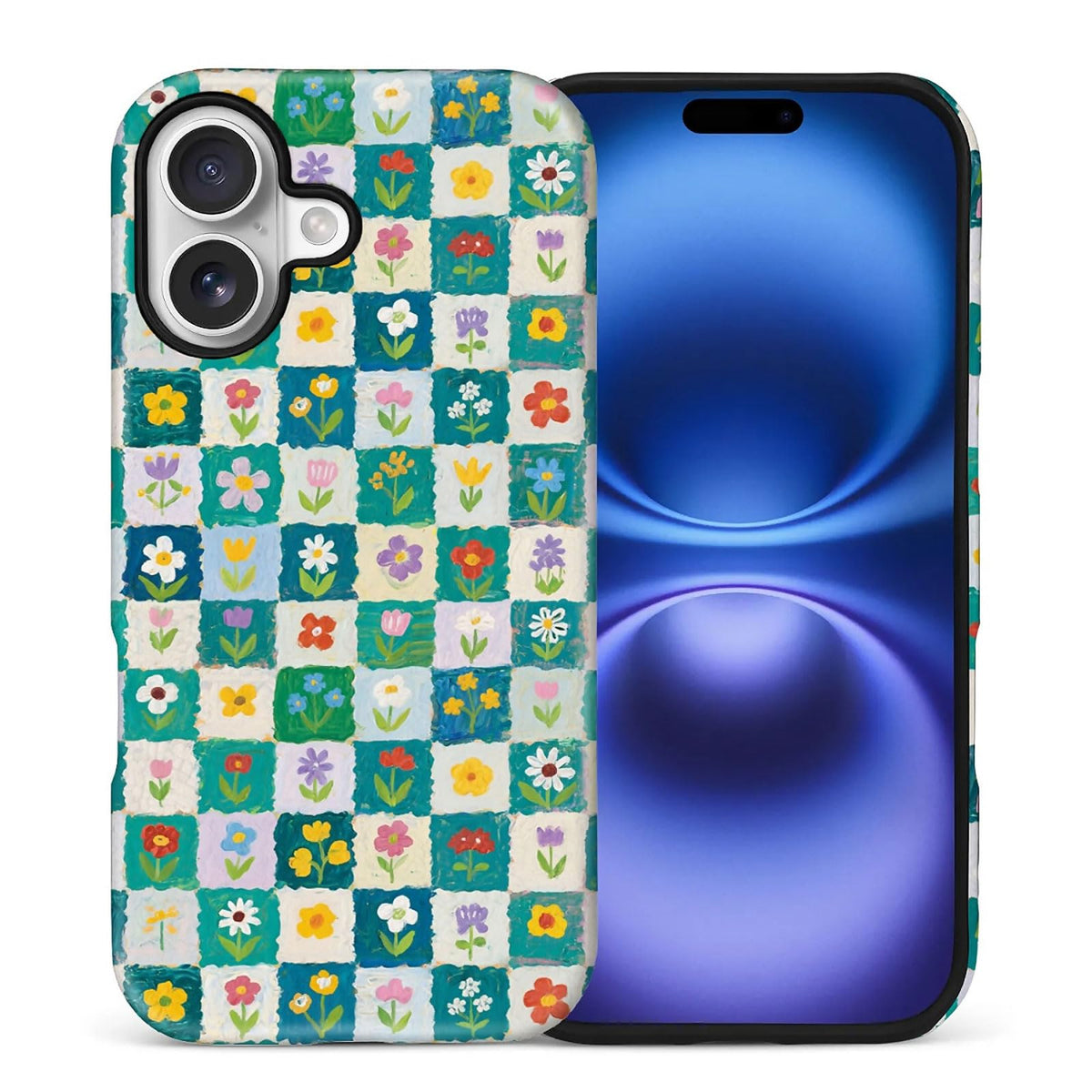 for iPhone 15 Case,Hybrid 2-Layer Hard Shell + Silicone Protective Case -Resistant Shockproof- A Naughty Cat with Blue Stripes Eating Fish