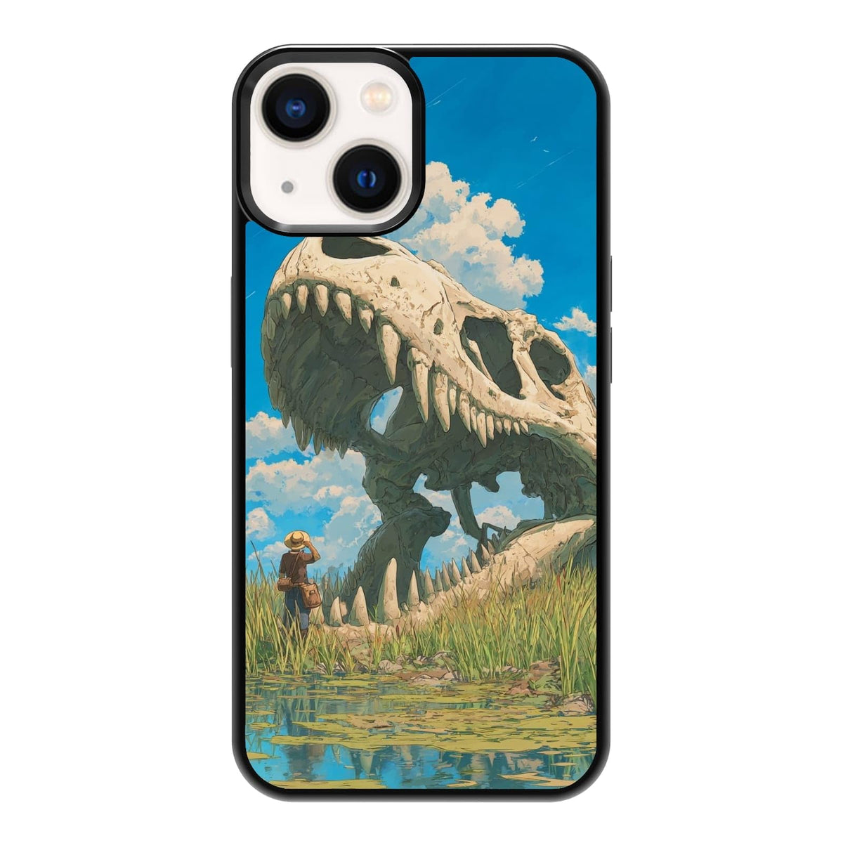 Aesthetic Bookshelf Urban Jungle Potted Plants Botanical Phone Case, Shockproof Protective Cover for iPhone 11 12 13 14 15 16 17 Pro Max Plus Mini XR 7 8 SE