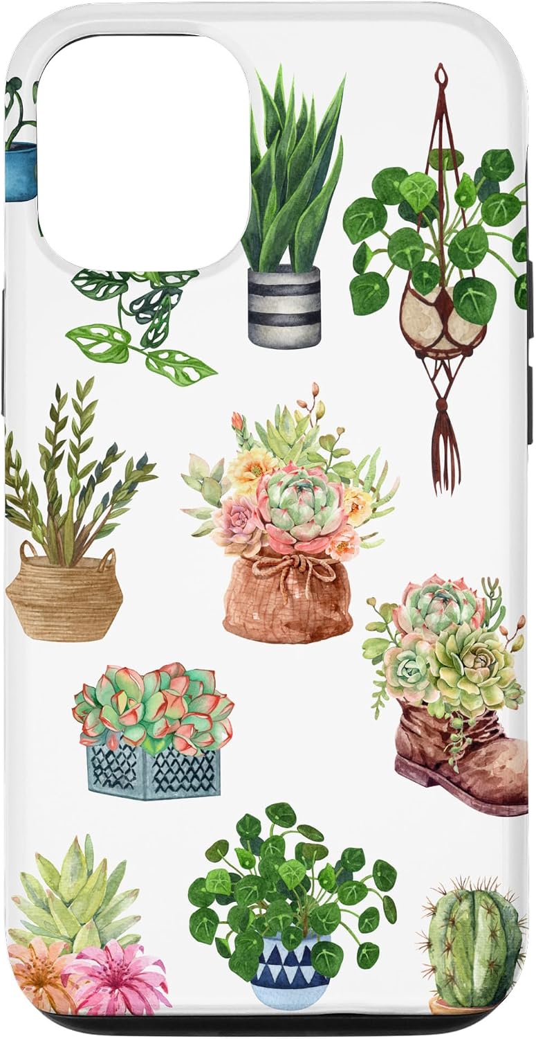 iPhone 14 Boho Indoor and Outdoor Plant Lover Succulent Cactus Nature Case