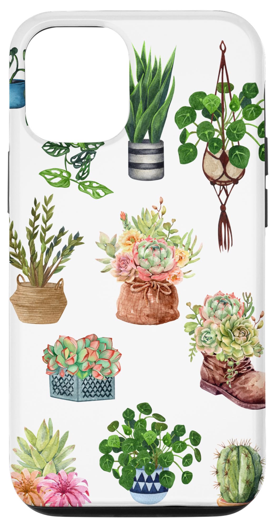 iPhone 14 Boho Indoor and Outdoor Plant Lover Succulent Cactus Nature Case
