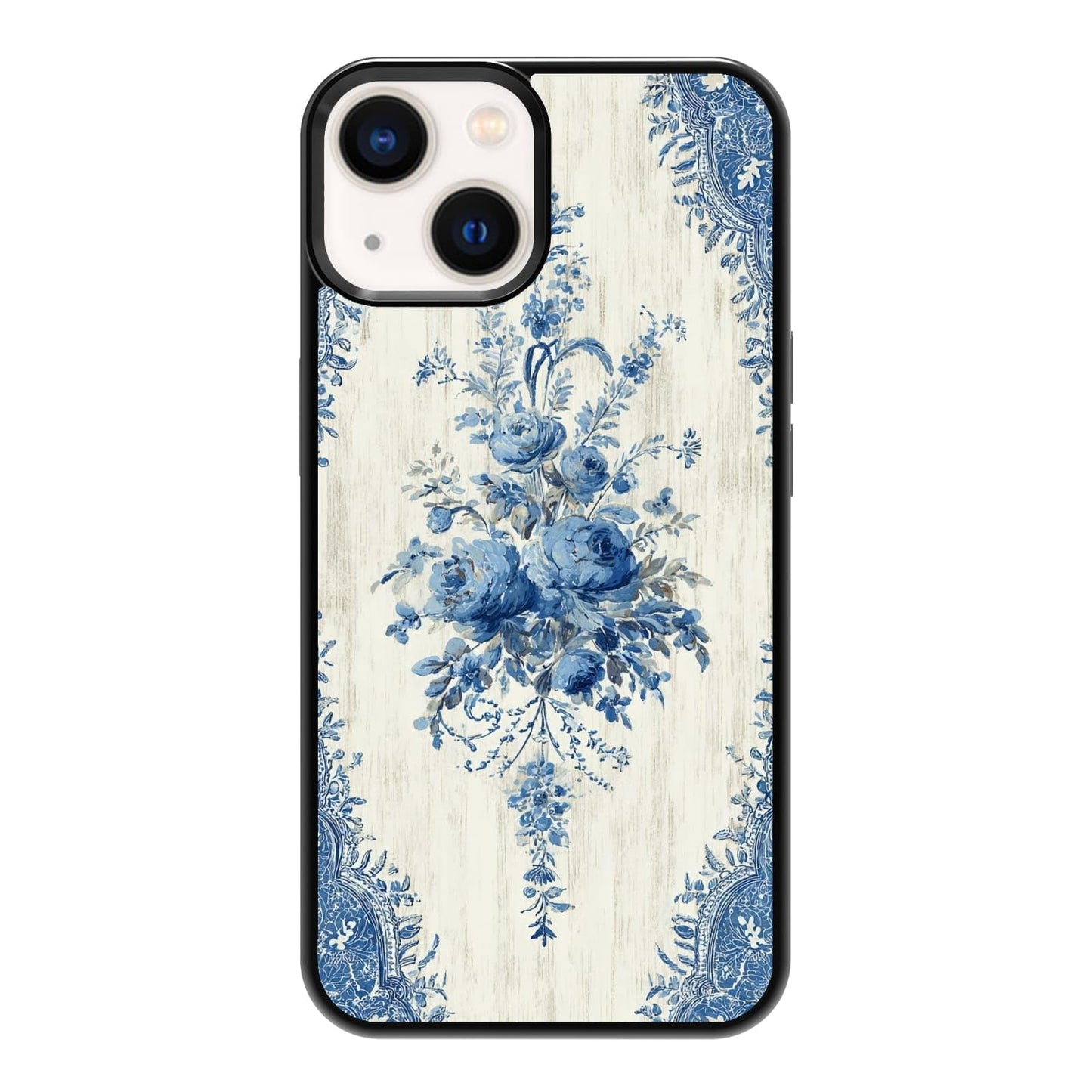 Dark Botanical Wildflower Forest Green Leaf White Blossom Nature Art Phone Case, Shockproof Protective Cover for iPhone 11 12 13 14 15 16 17 Pro Max Plus Mini XR 7 8 SE