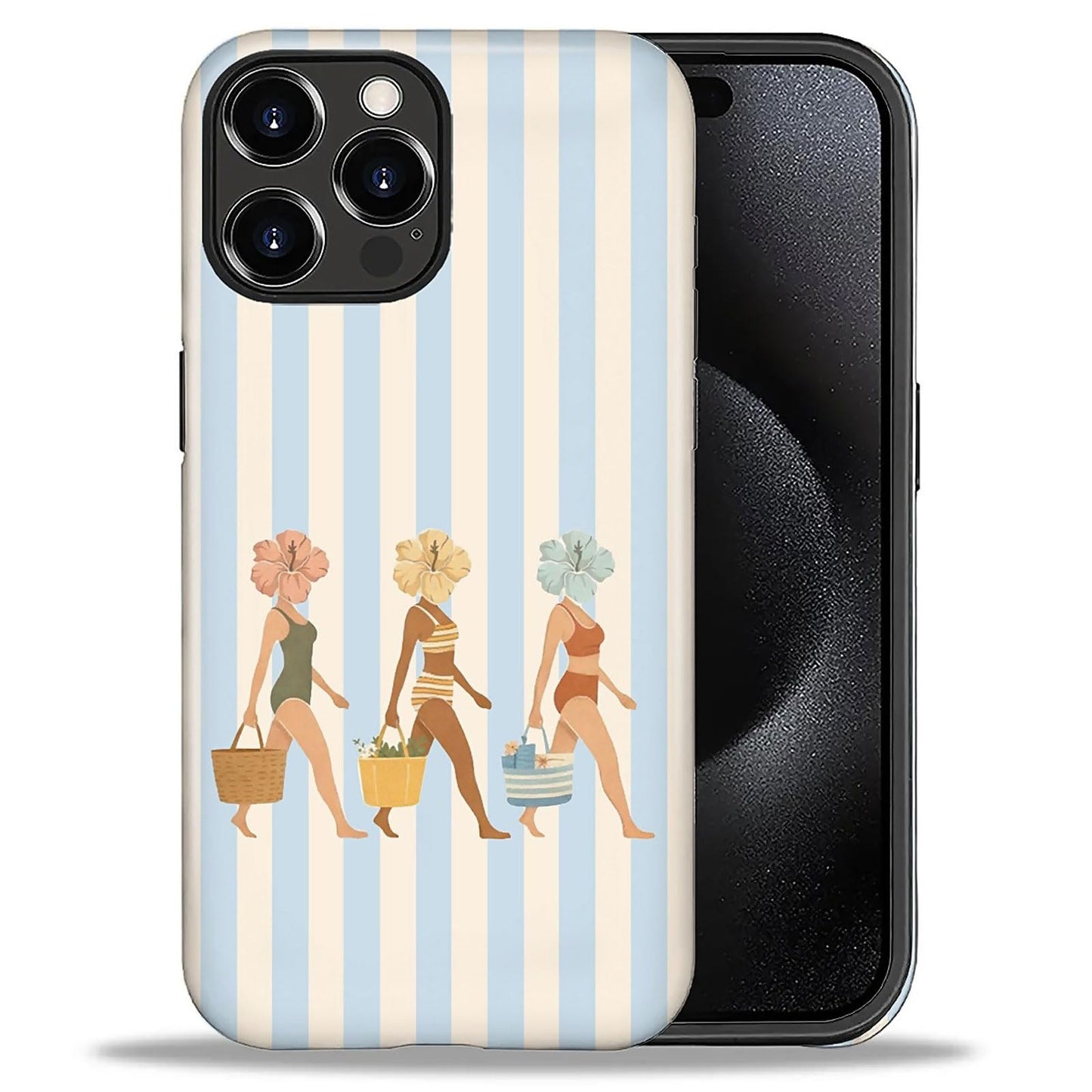 Case Compatible with iPhone 17 Pro,Double Layer Protection, Matte Finish, Anti-Drop and Anti-Fingerprint Armor -Yellow Striped Taco Vacation Sausage Dog Collage