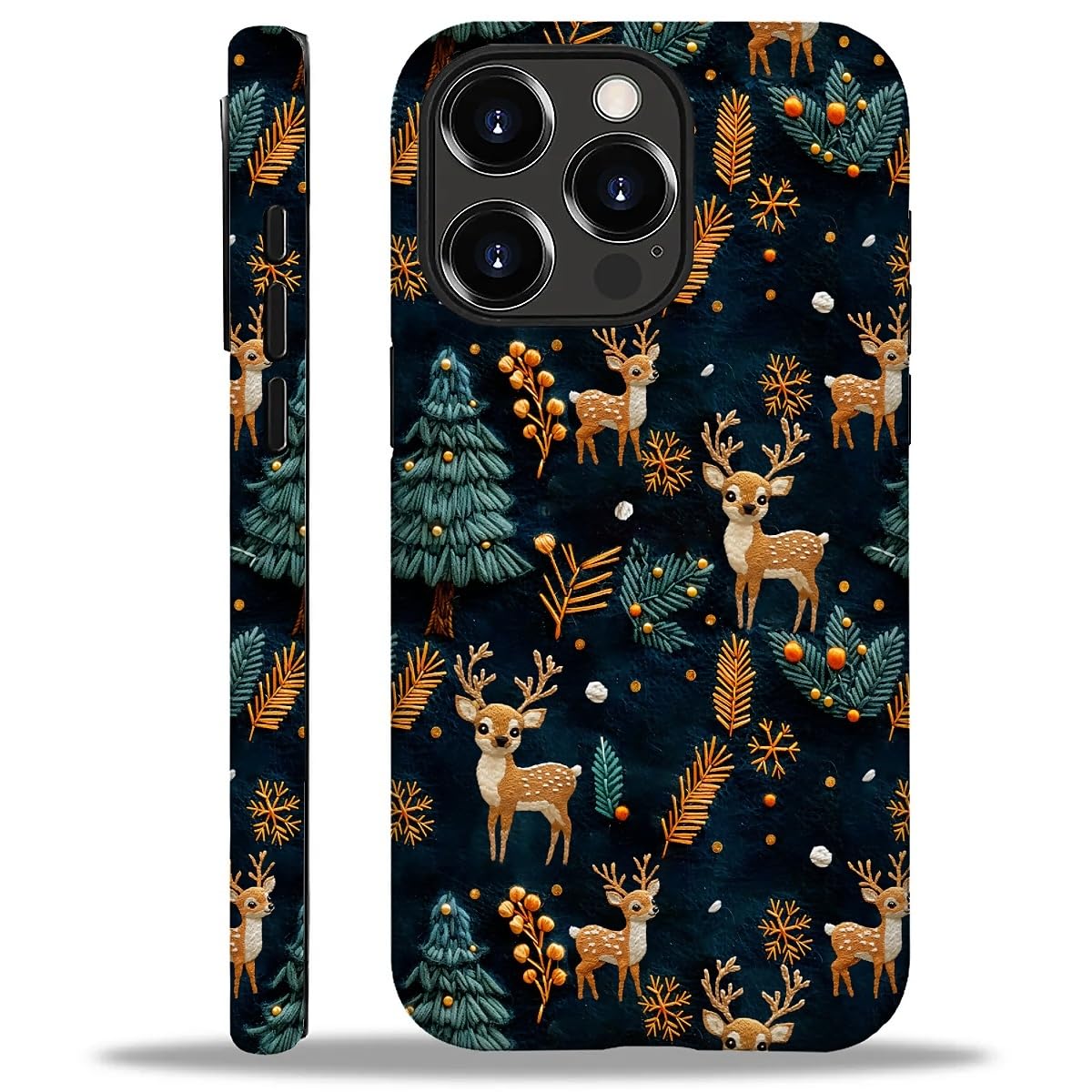 Case Compatible with iPhone 16,Christmas Decorations-Santa Claus Hybrid 2-Layer Hard Shell+Silicone Double Protective Scratch-Resistant Shockproof Case for iPhone 16